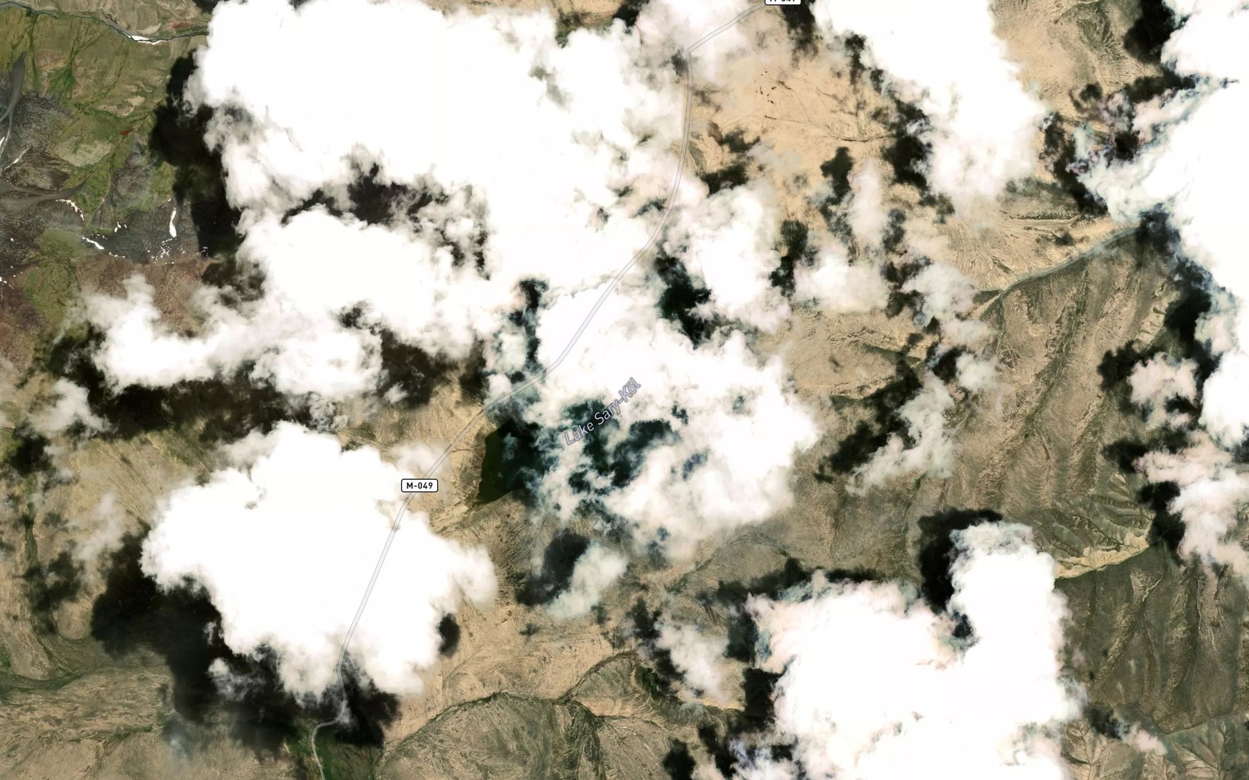 Satellite map of the Ozero Sarykel'