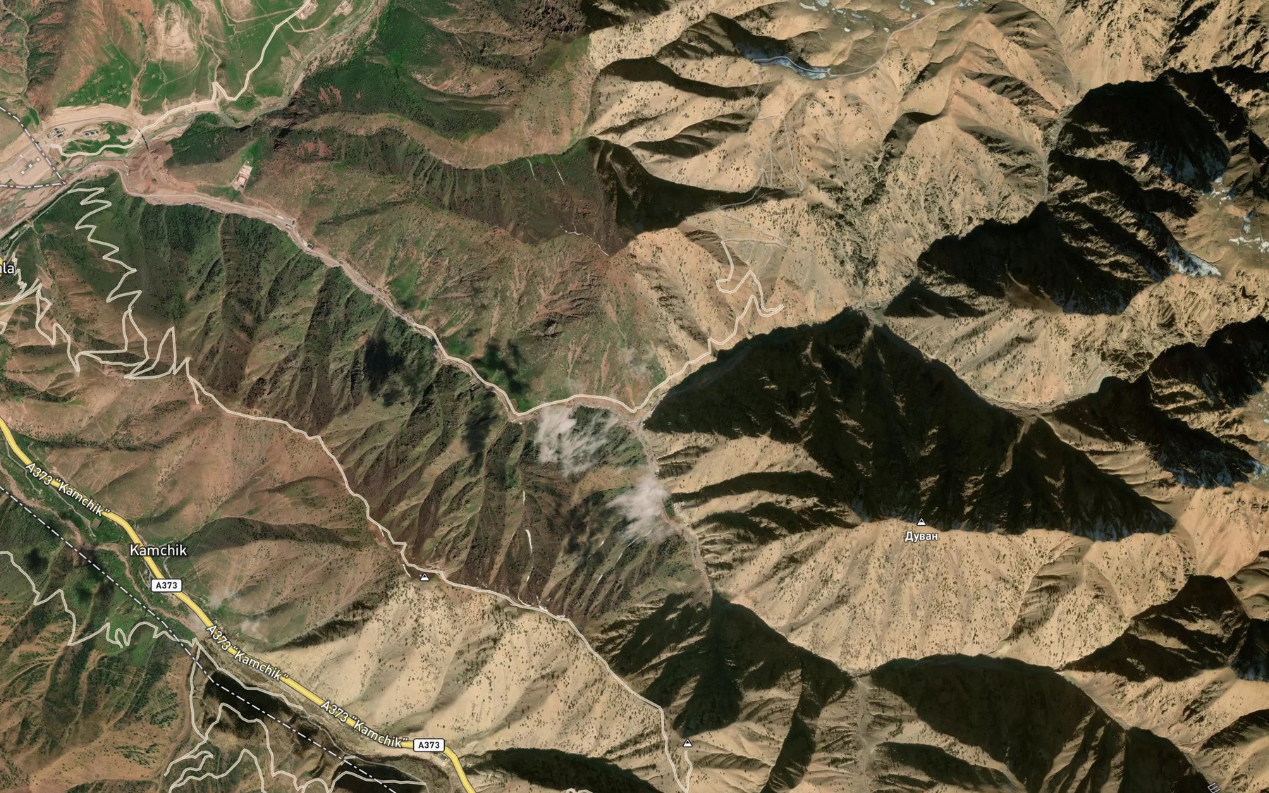 Satellite map of the Qayqi