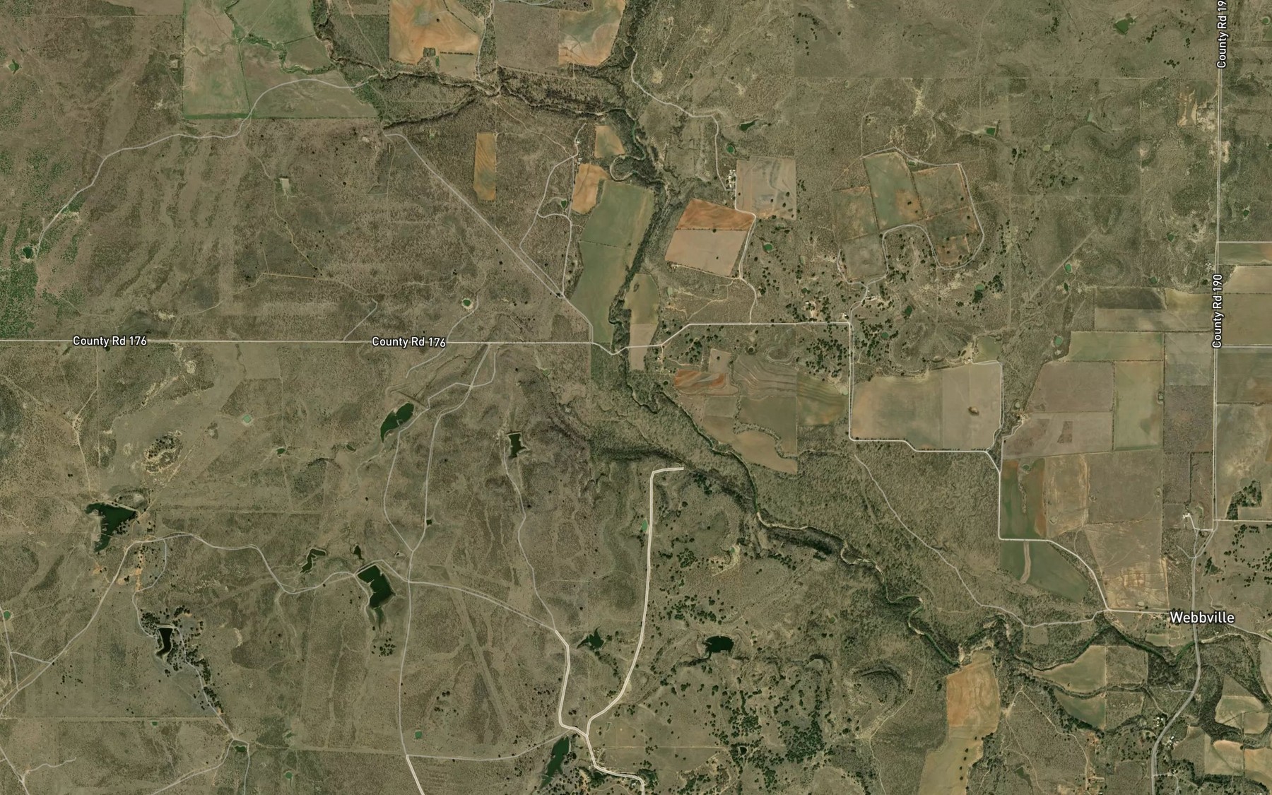 Satellite map of the Live Oak Branch