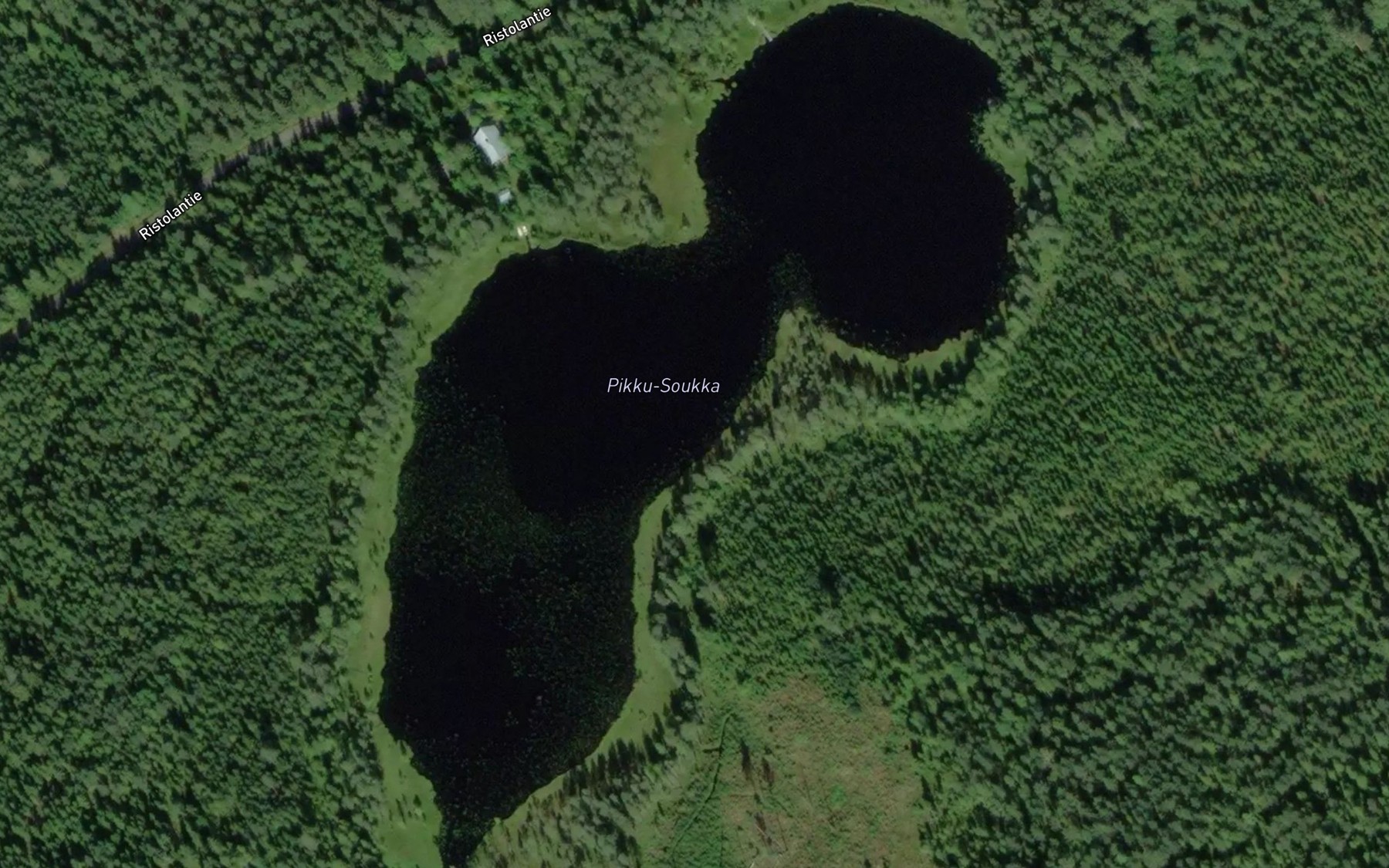 Satellite map of the Pikku-Soukka