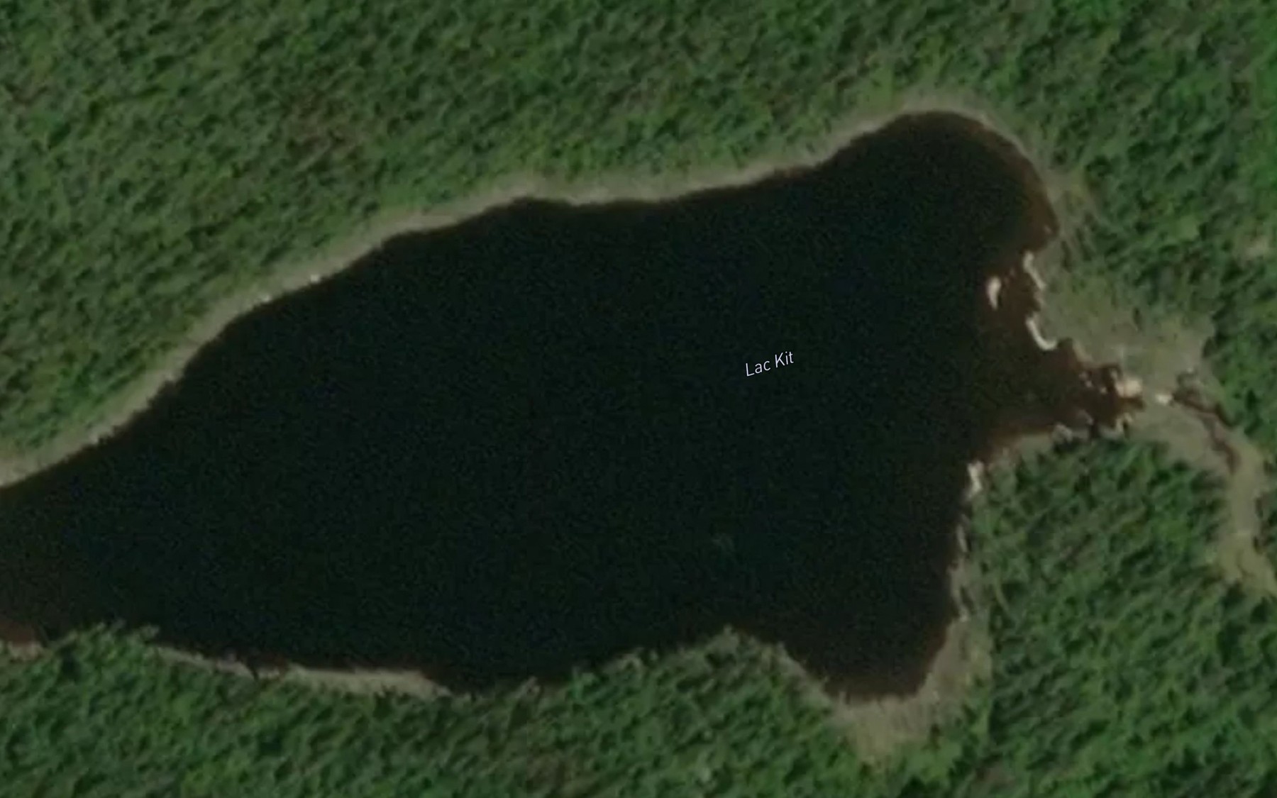 Satellite map of the Lac Kit
