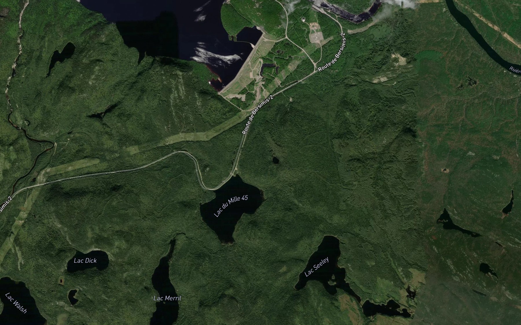 Satellite map of the Lac Baikal