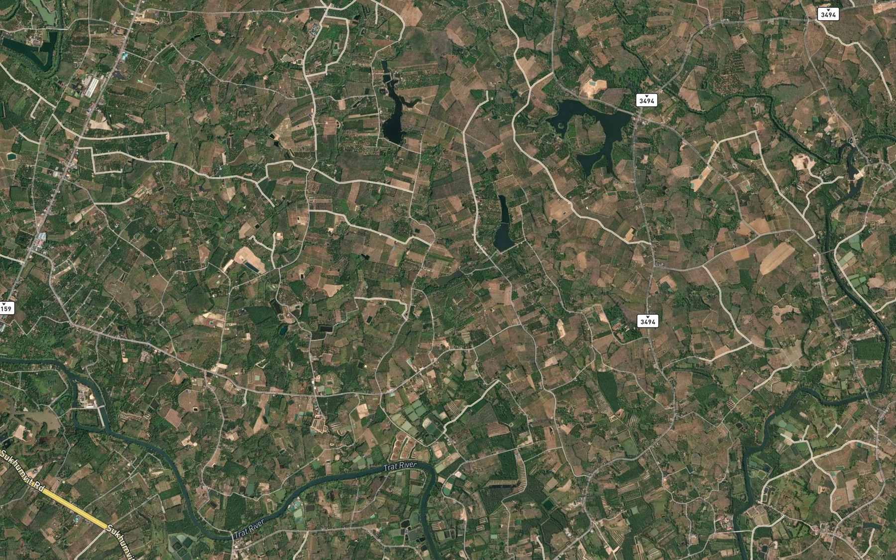 Satellite map of the Ang Kep Nam Ban Bang Prong