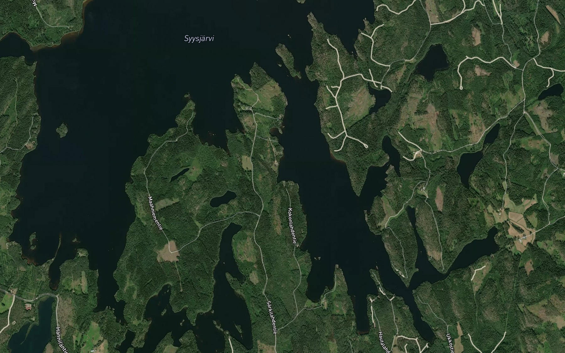 Satellite map of the Pailahti