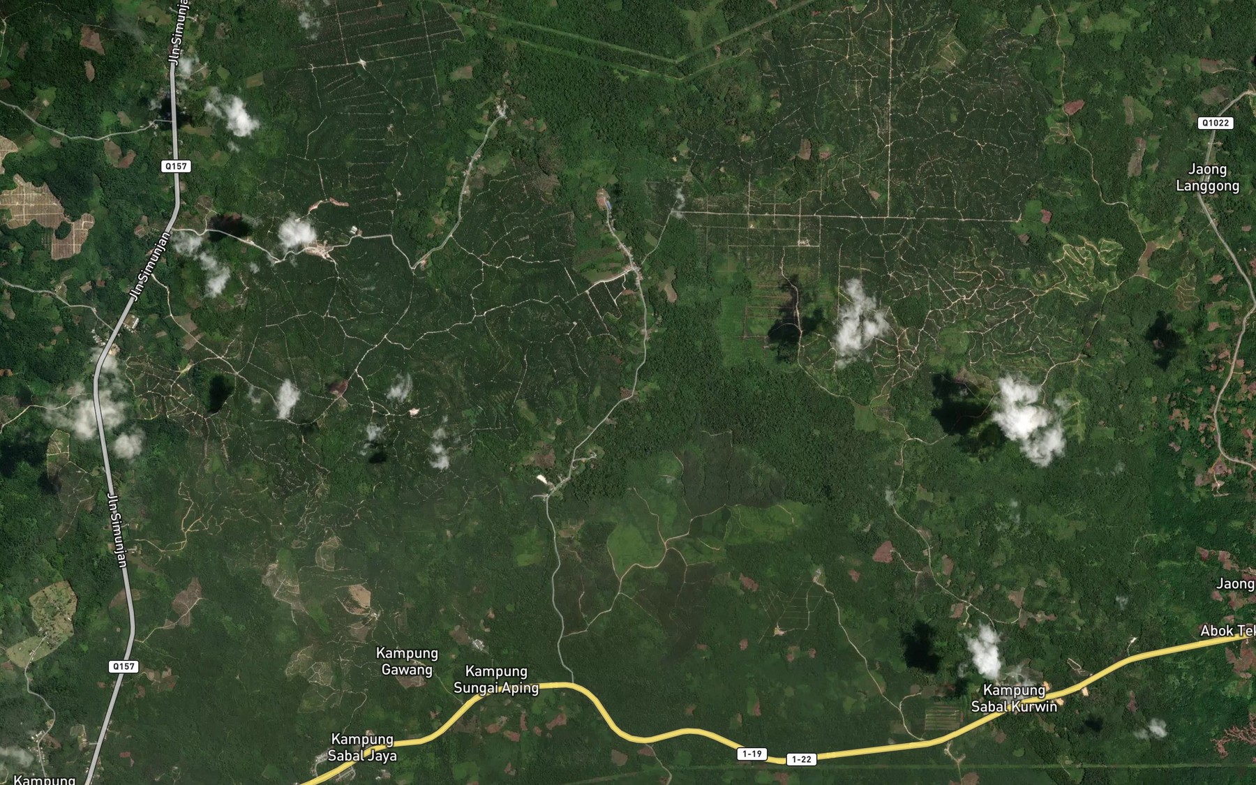 Satellite map of the Sungai Sabal Tapang