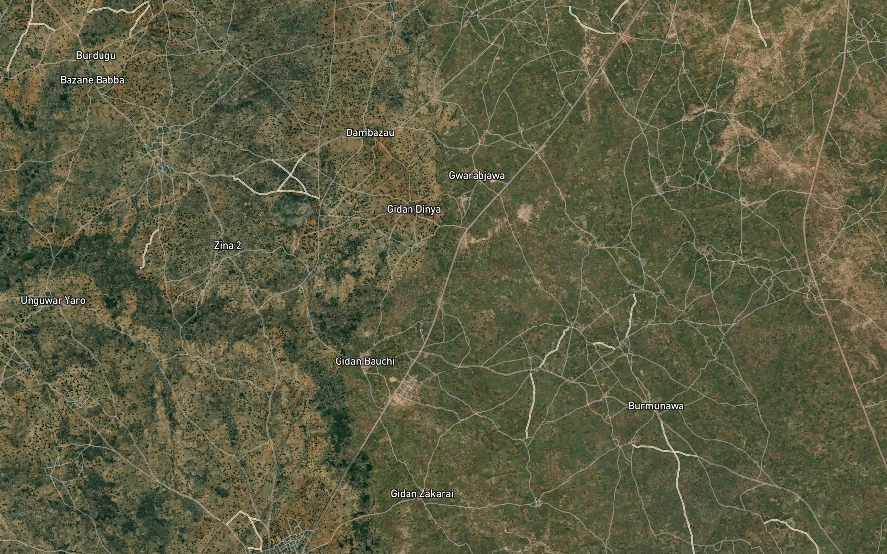 Satellite map of the River Marka