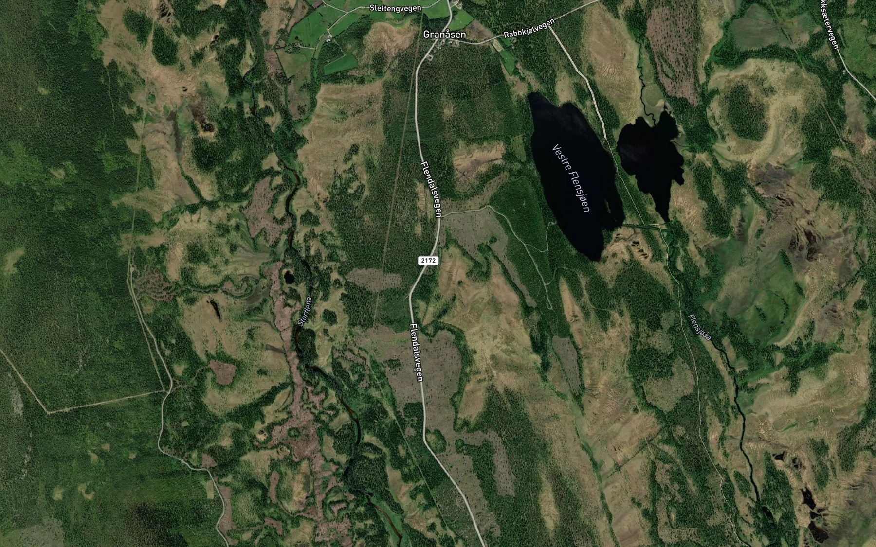 Satellite map of the Fiskejobekken