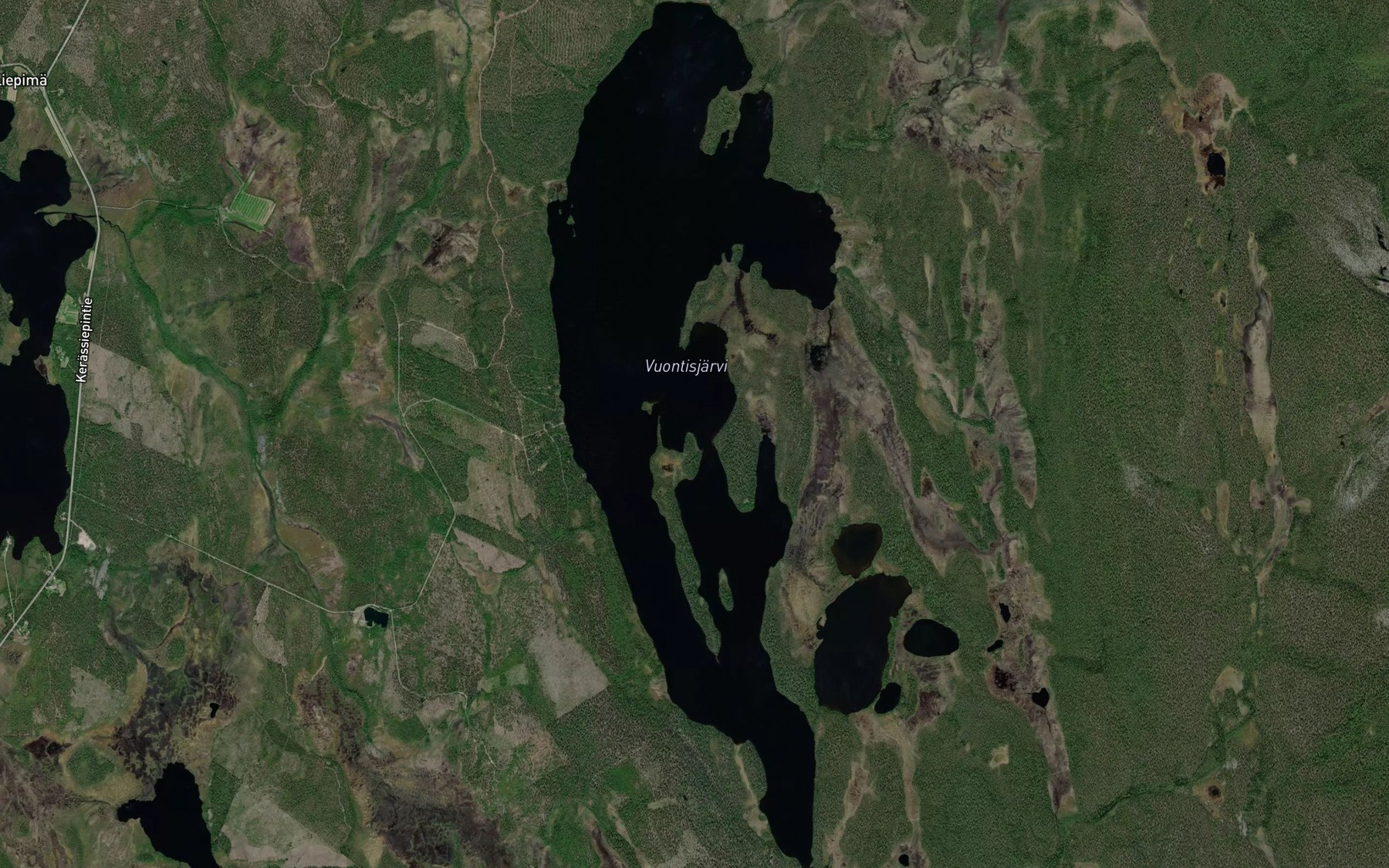 Satellite map of the Vuontisjarvi