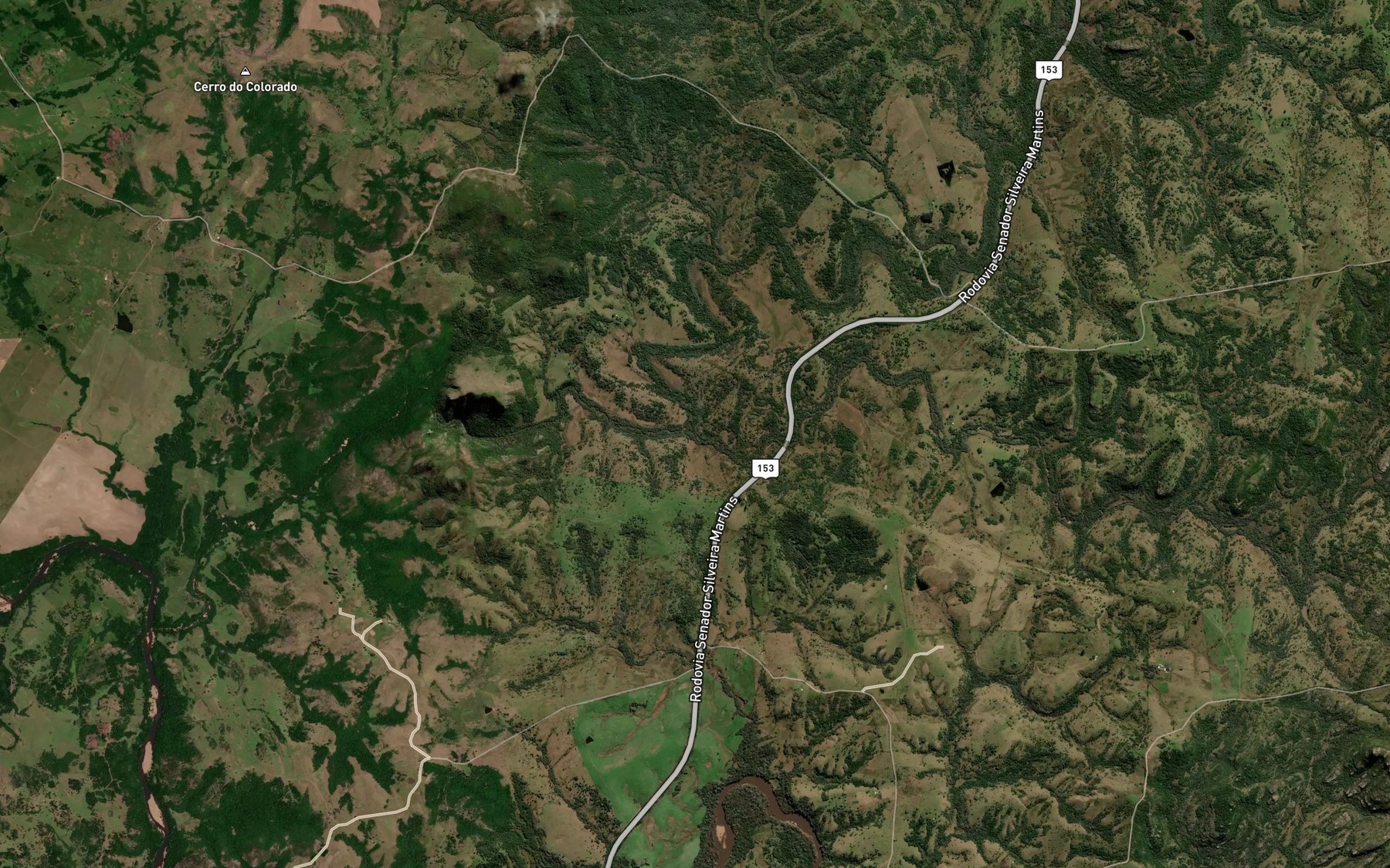 Satellite map of the Arroio d'Areia