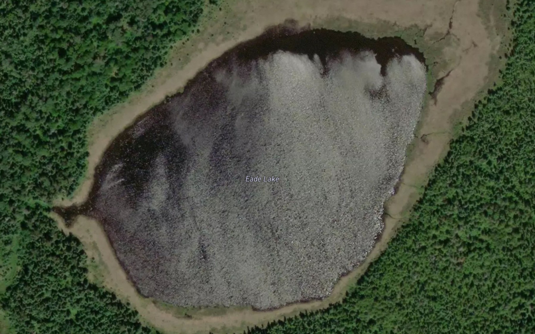 Satellite map of the Eade Lake