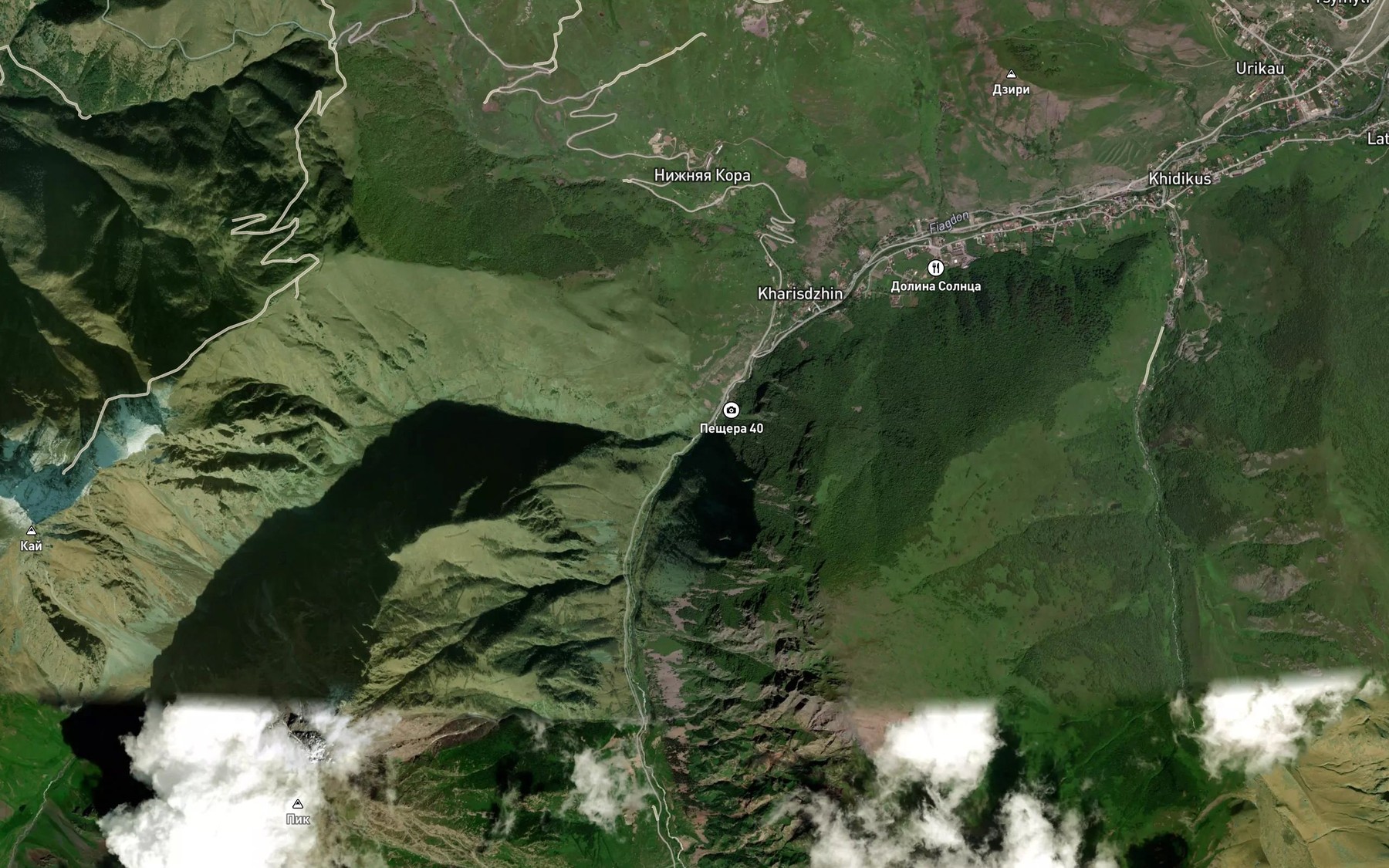 Satellite map of the Sadzhildon