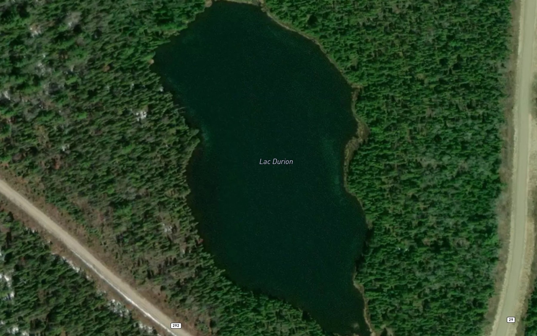 Satellite map of the Lac Durion