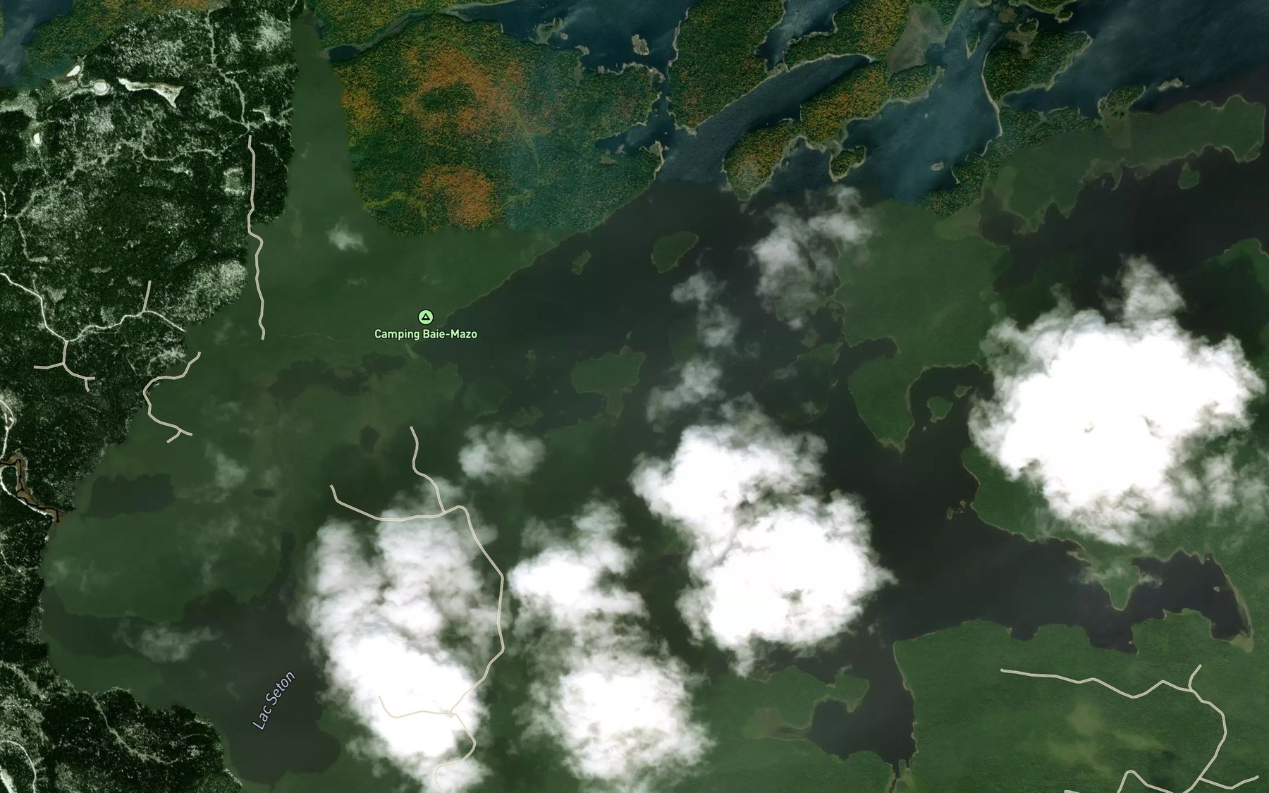 Satellite map of the Baie Mazo