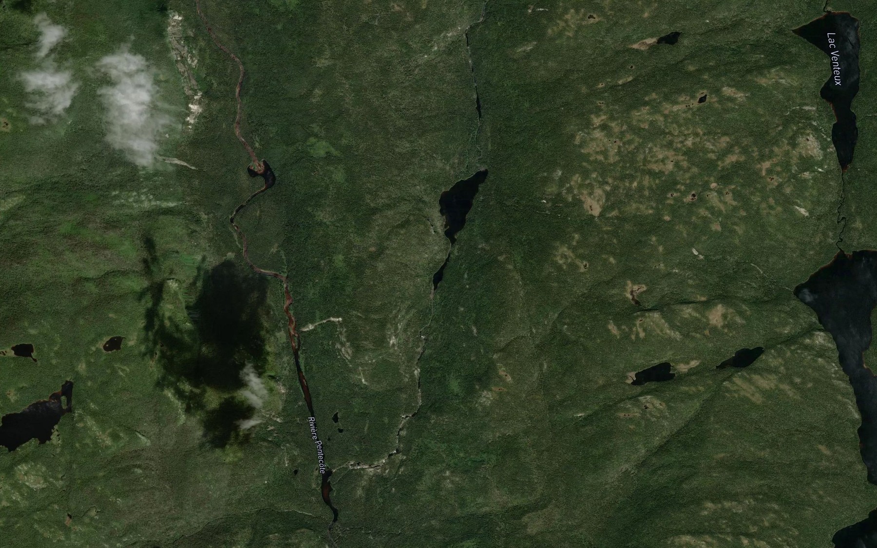 Satellite map of the Lac Goisneau