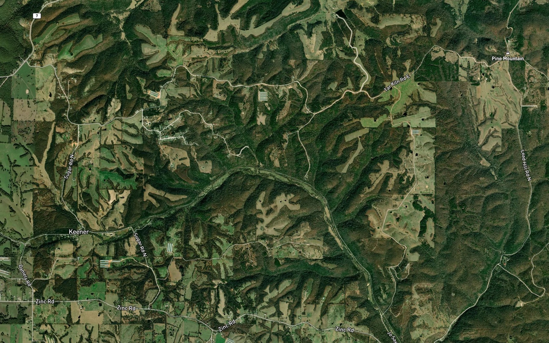 Satellite map of the Shepherd Crossing Spring