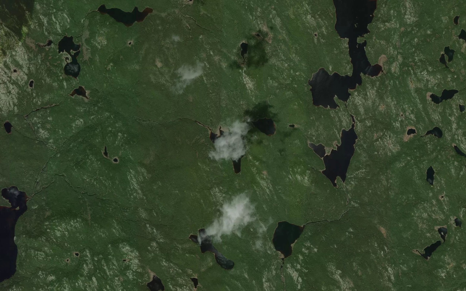 Satellite map of the Lac au Pied