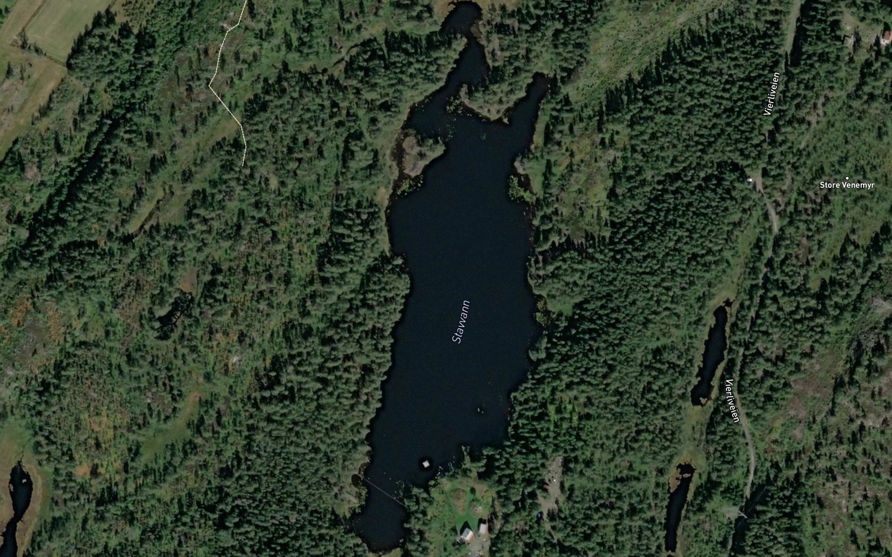 Satellite map of the Stavvann