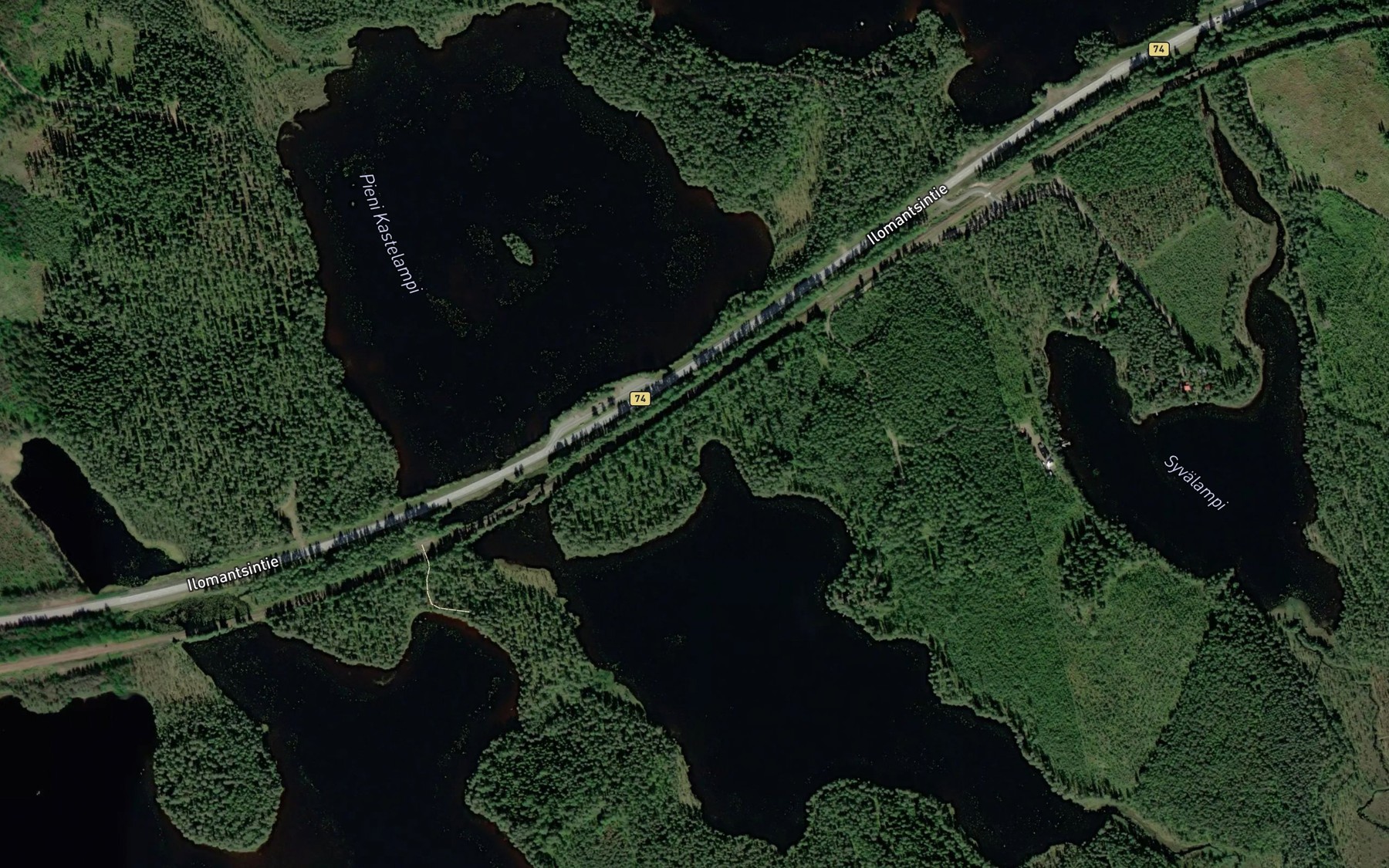 Satellite map of the Pieni Kastelampi