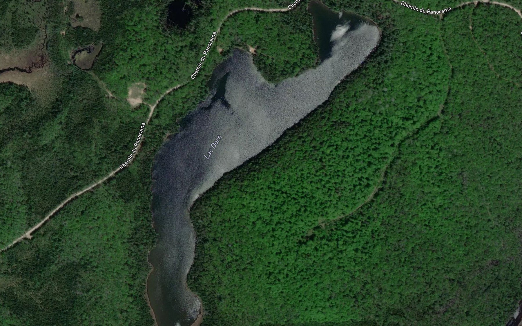 Satellite map of the Lac Dore