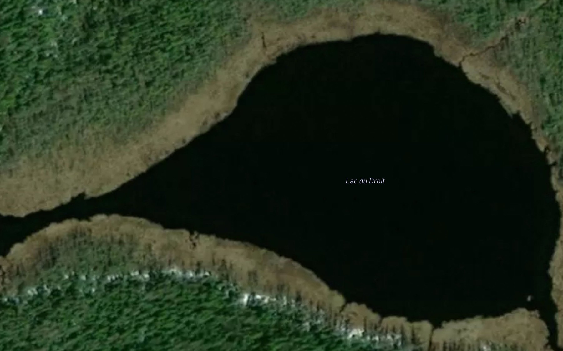 Satellite map of the Lac du Droit