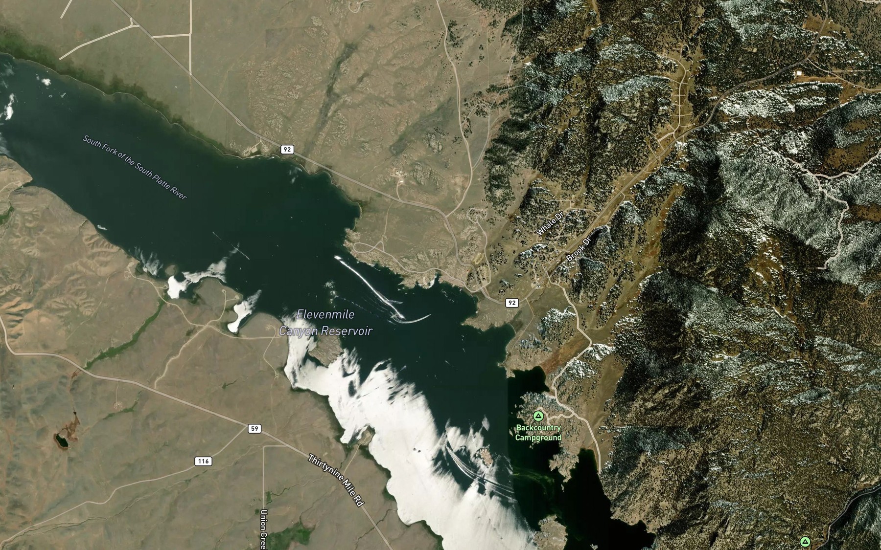 Satellite map of the Spot 8