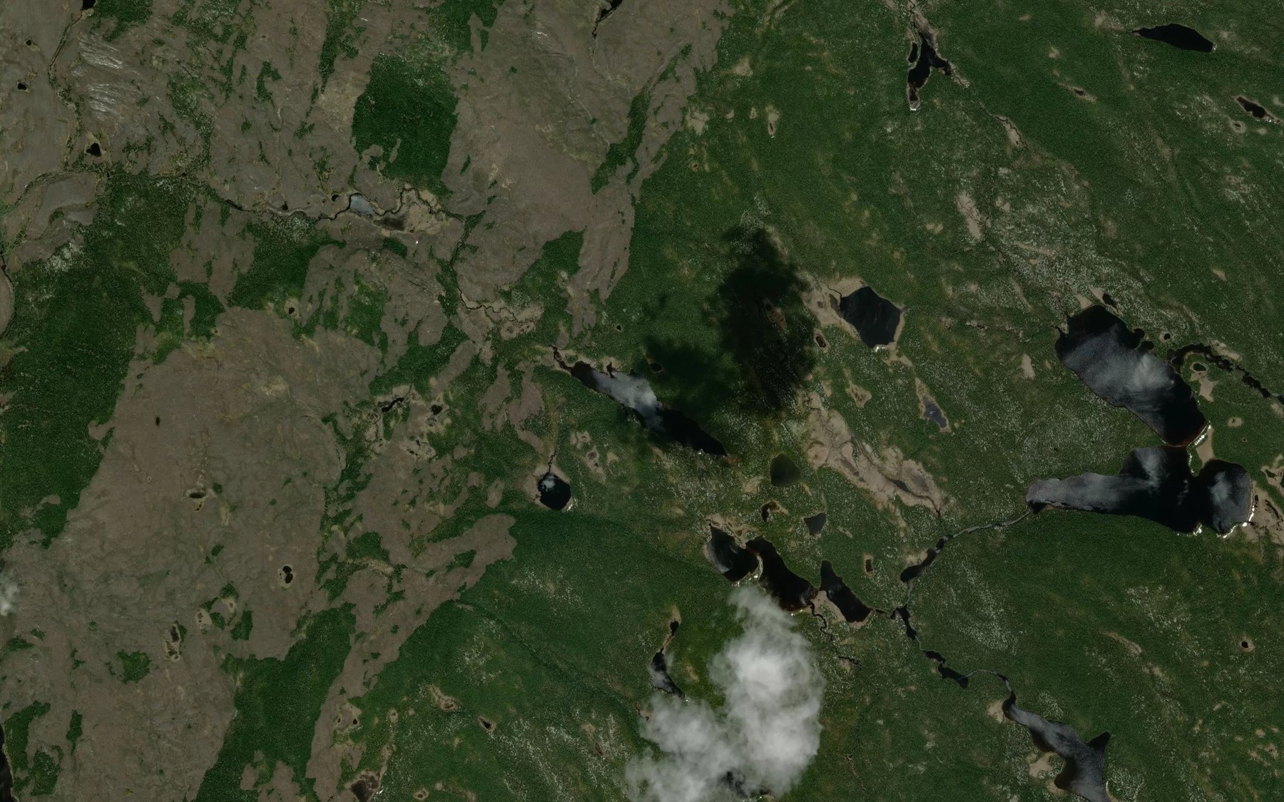 Satellite map of the Lac Kapiskuahkatnau
