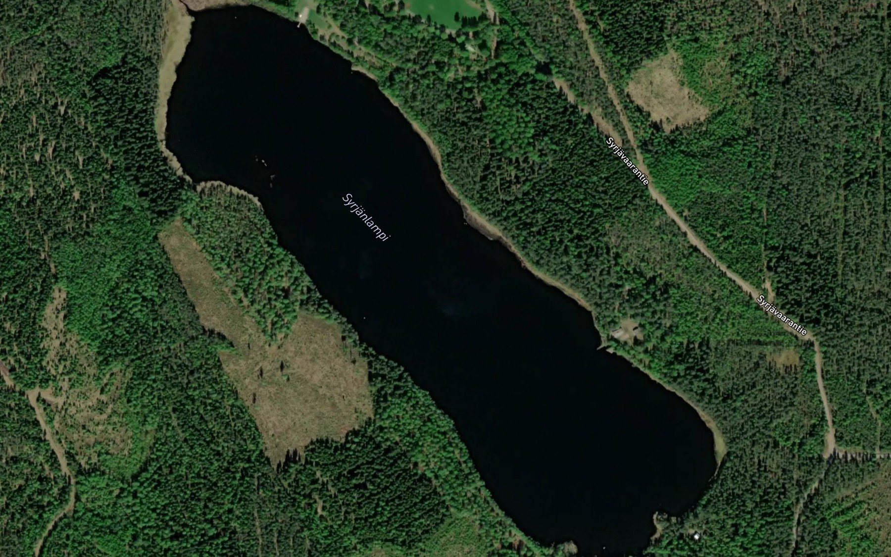 Satellite map of the Syrjanlampi