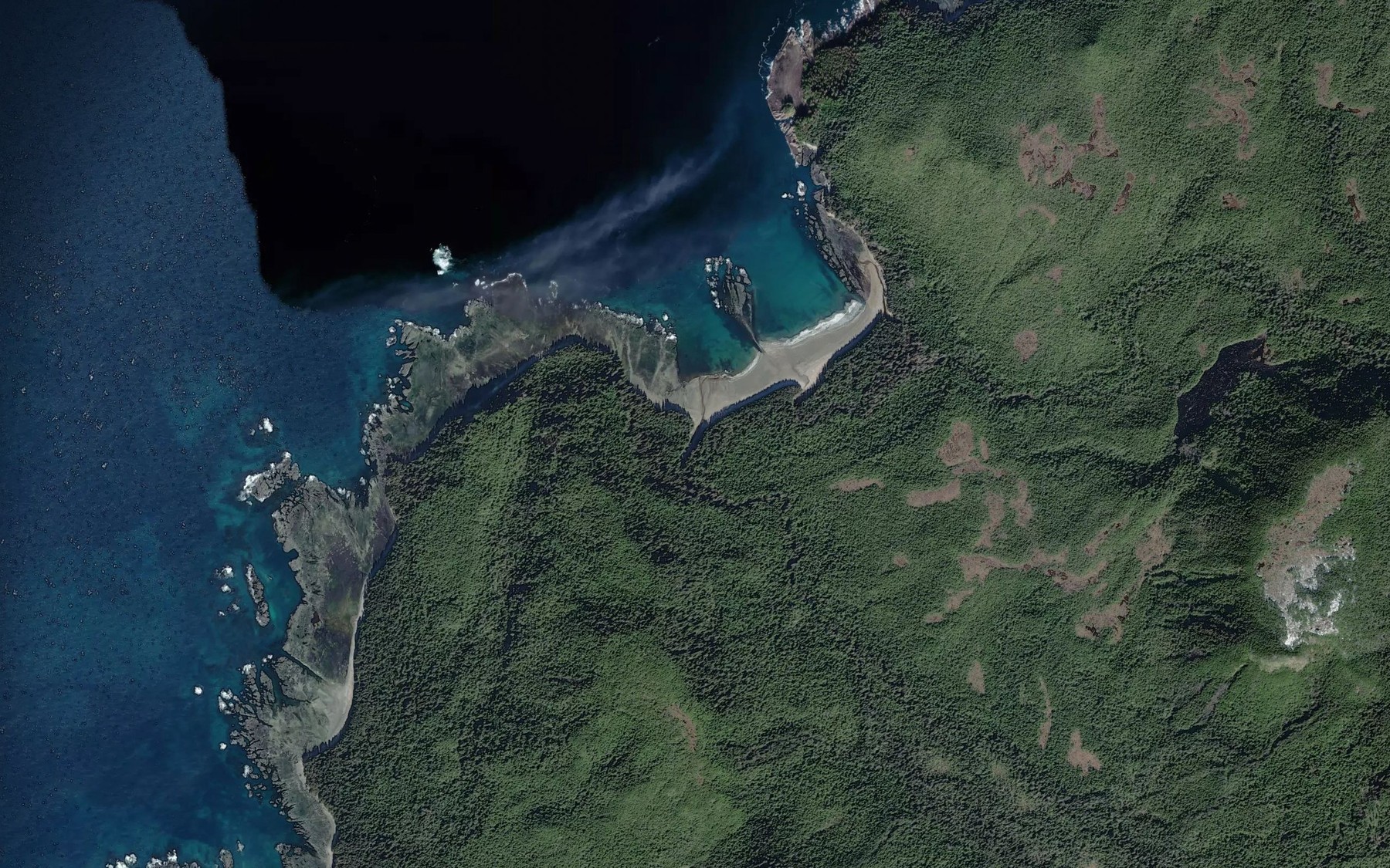 Satellite map of the Hana Koot Creek