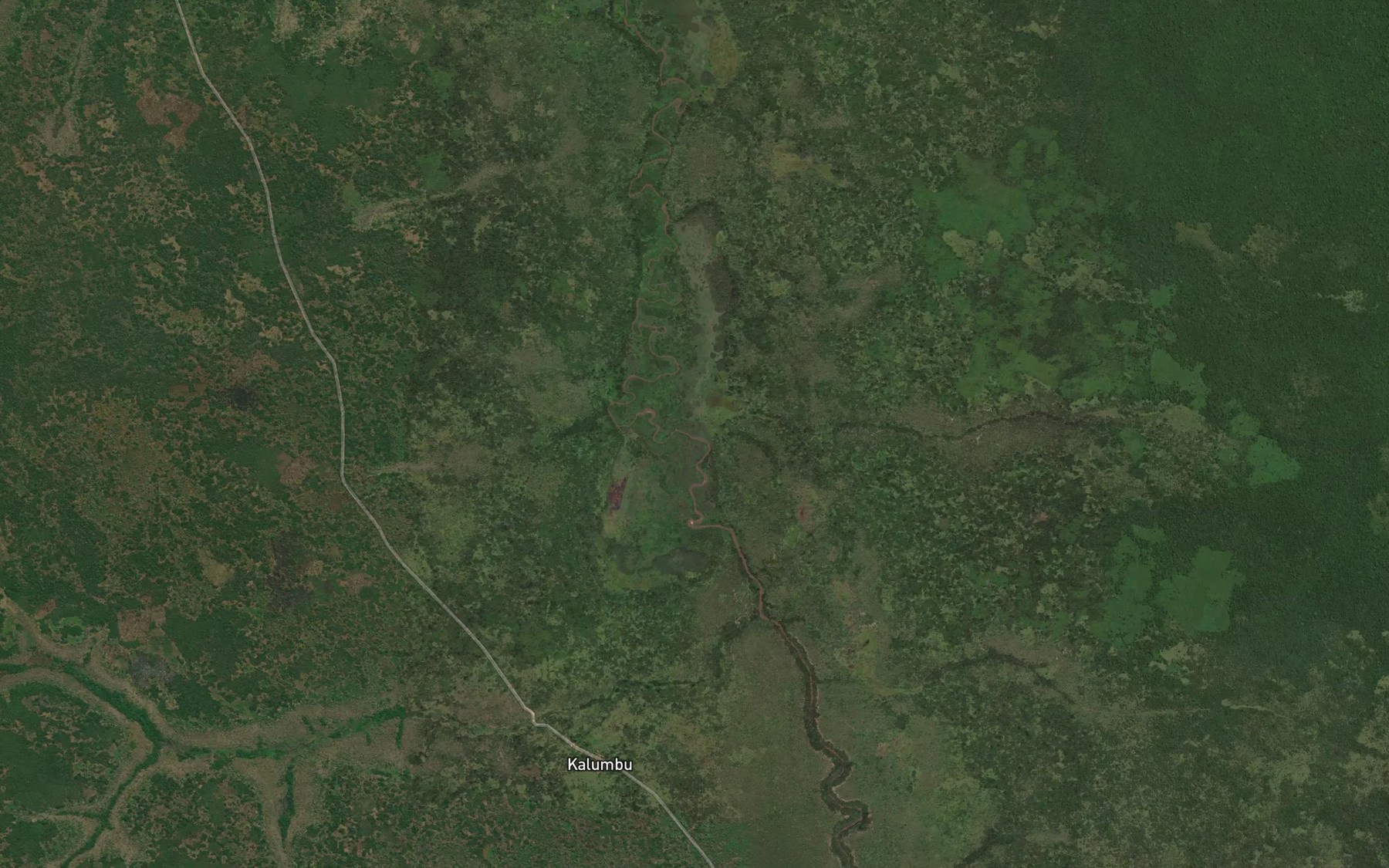 Satellite map of the Lugungwa
