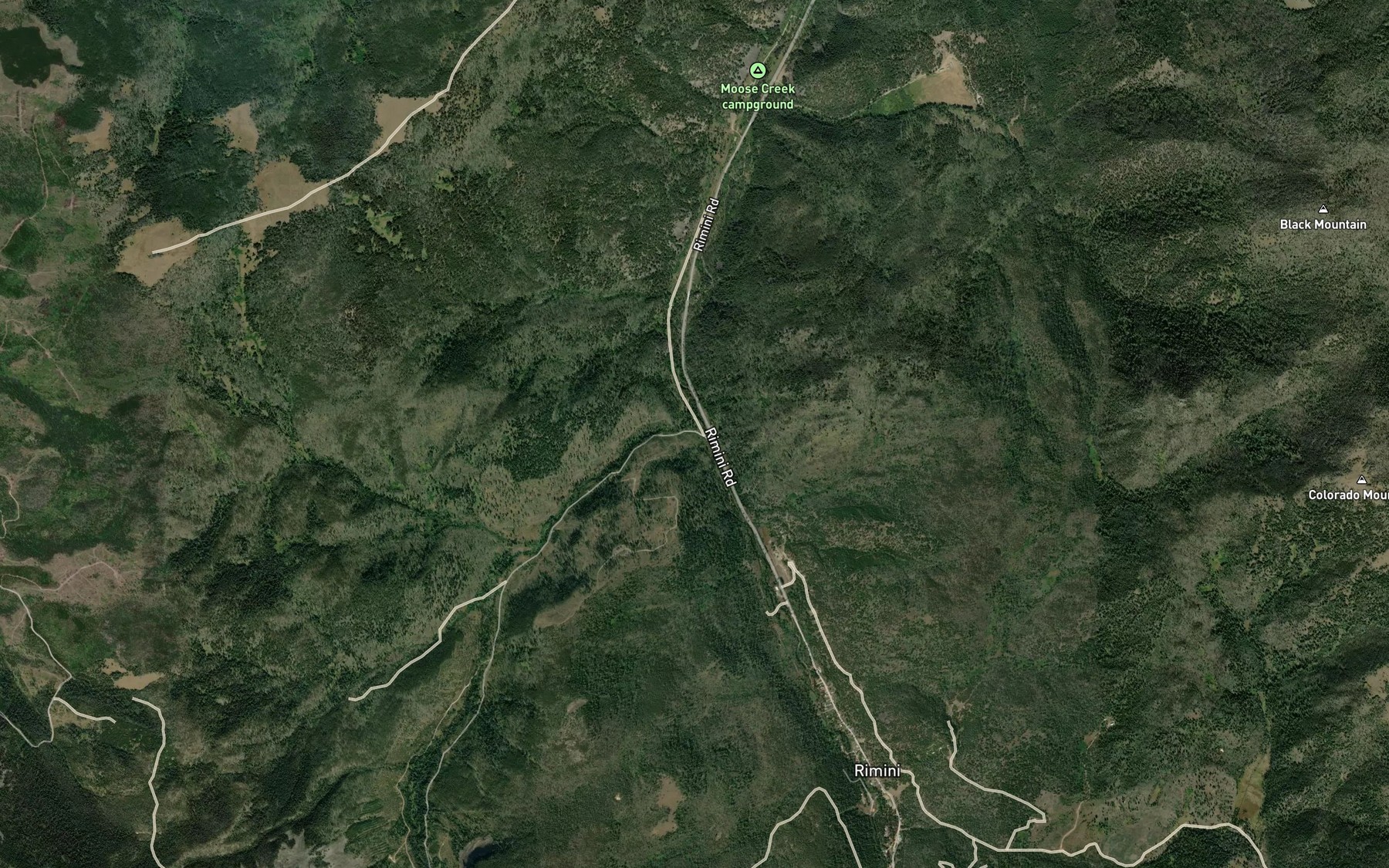Satellite map of the Minnehaha Creek