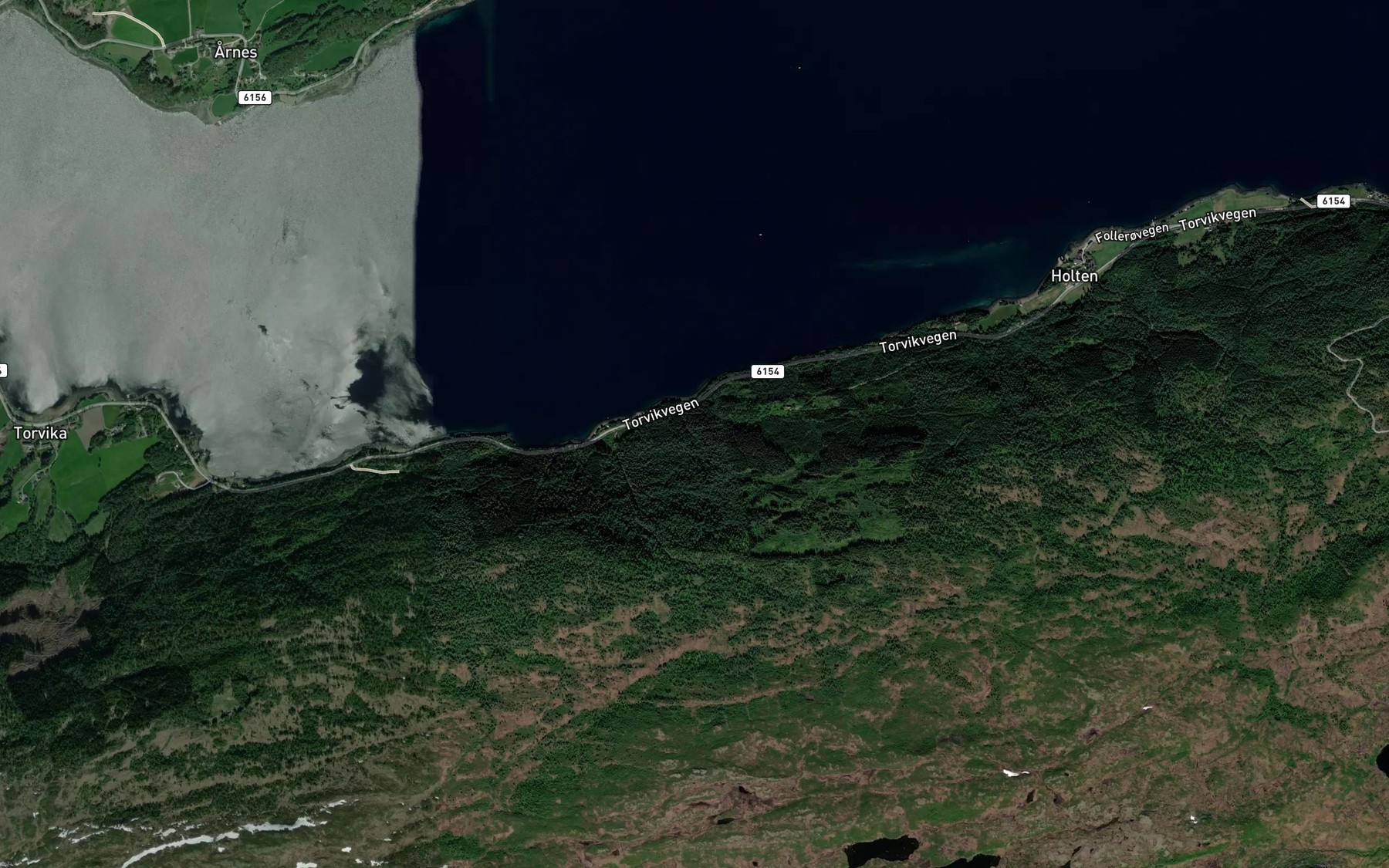Satellite map of the Gronskjaerbekken