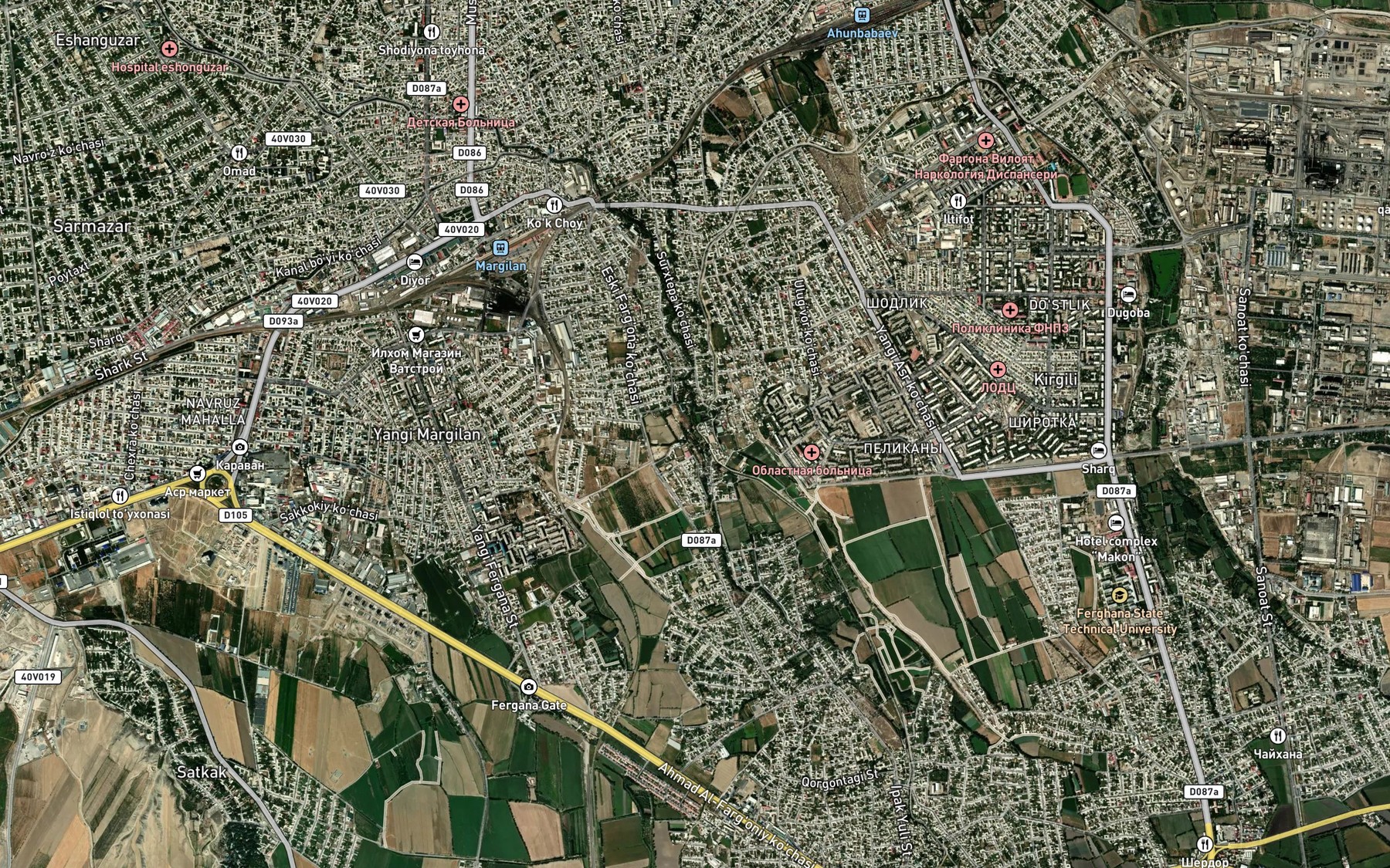Satellite map of the Boltako`lar