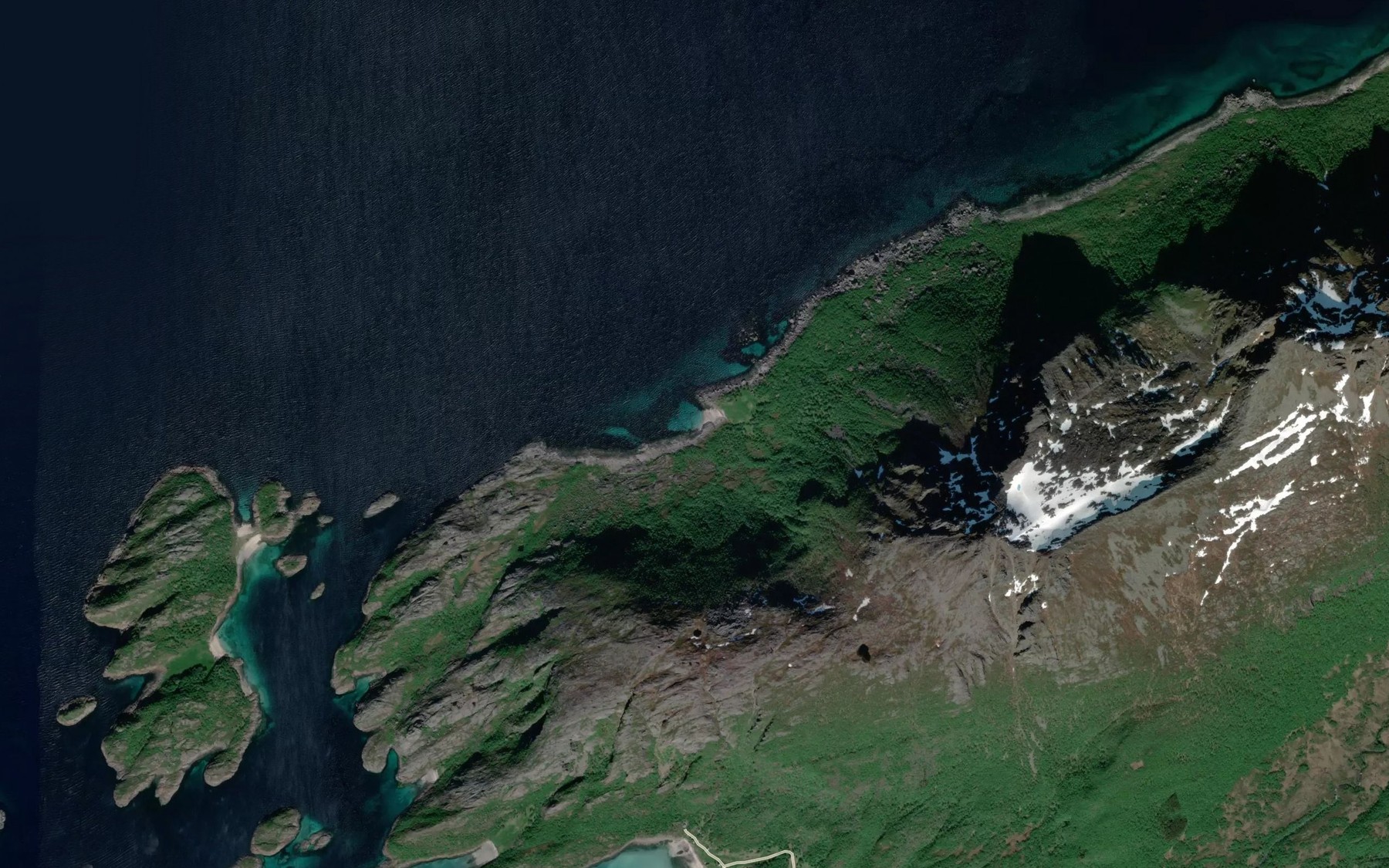 Satellite map of the Lottervika
