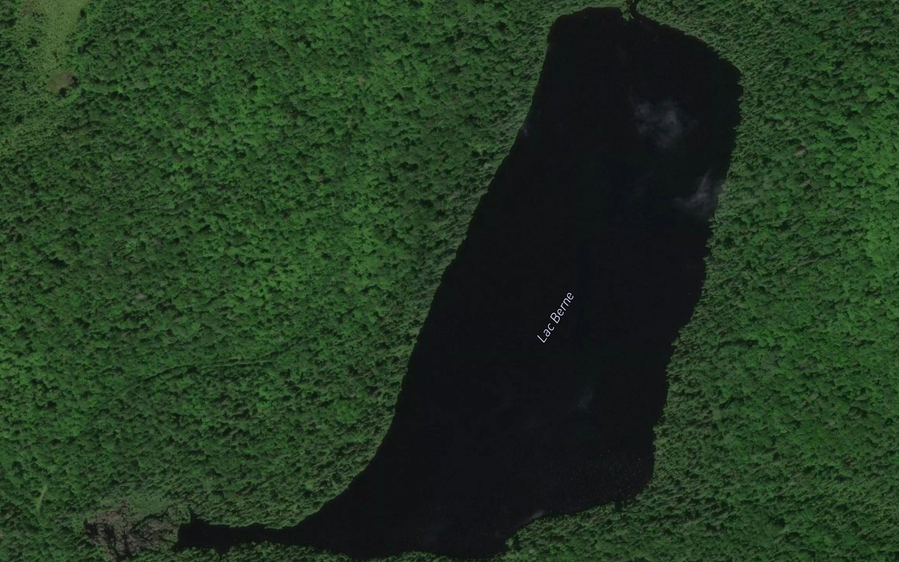Satellite map of the Lac Berne