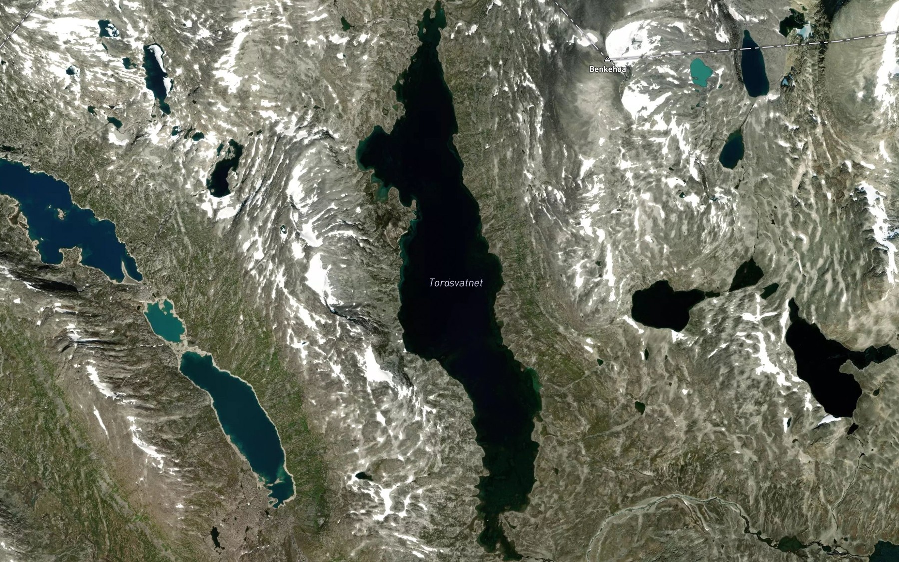 Satellite map of the Torsvatnet