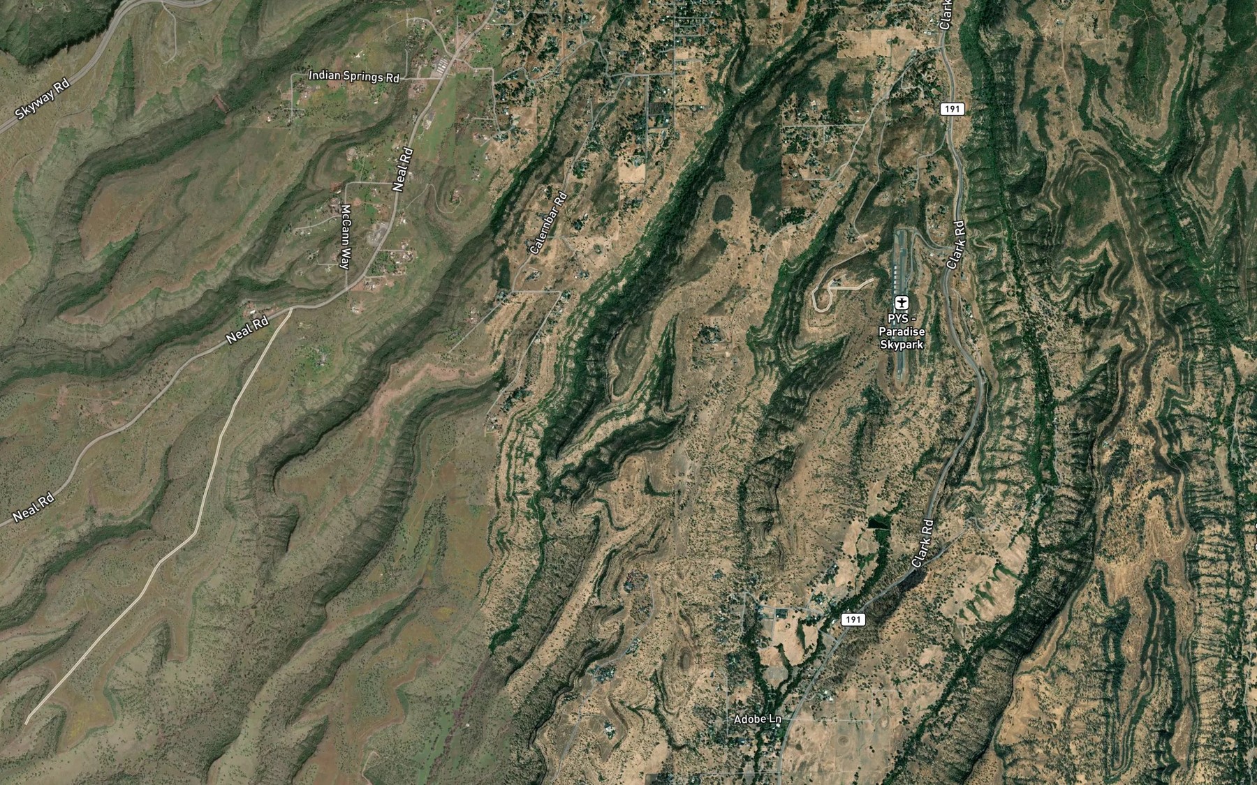 Satellite map of the White Spring