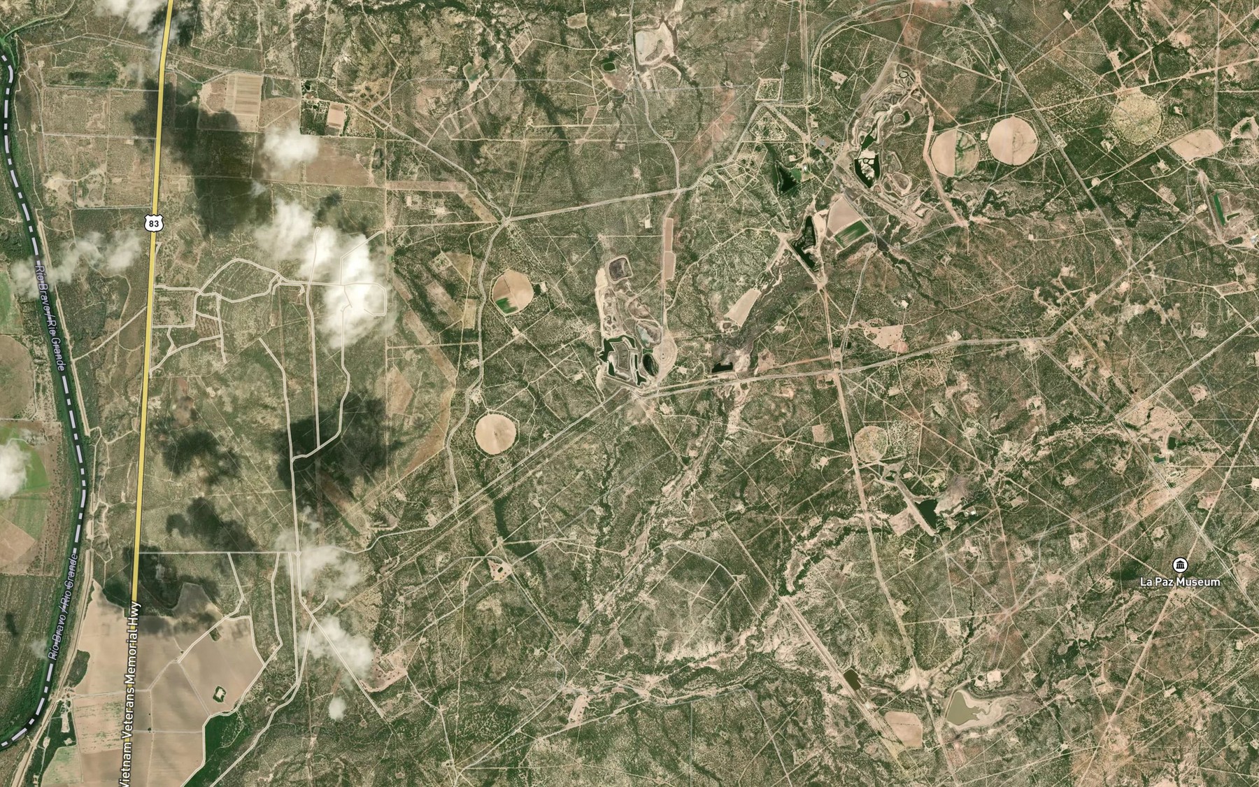 Satellite map of the La Perla Ranch Lake Number 2