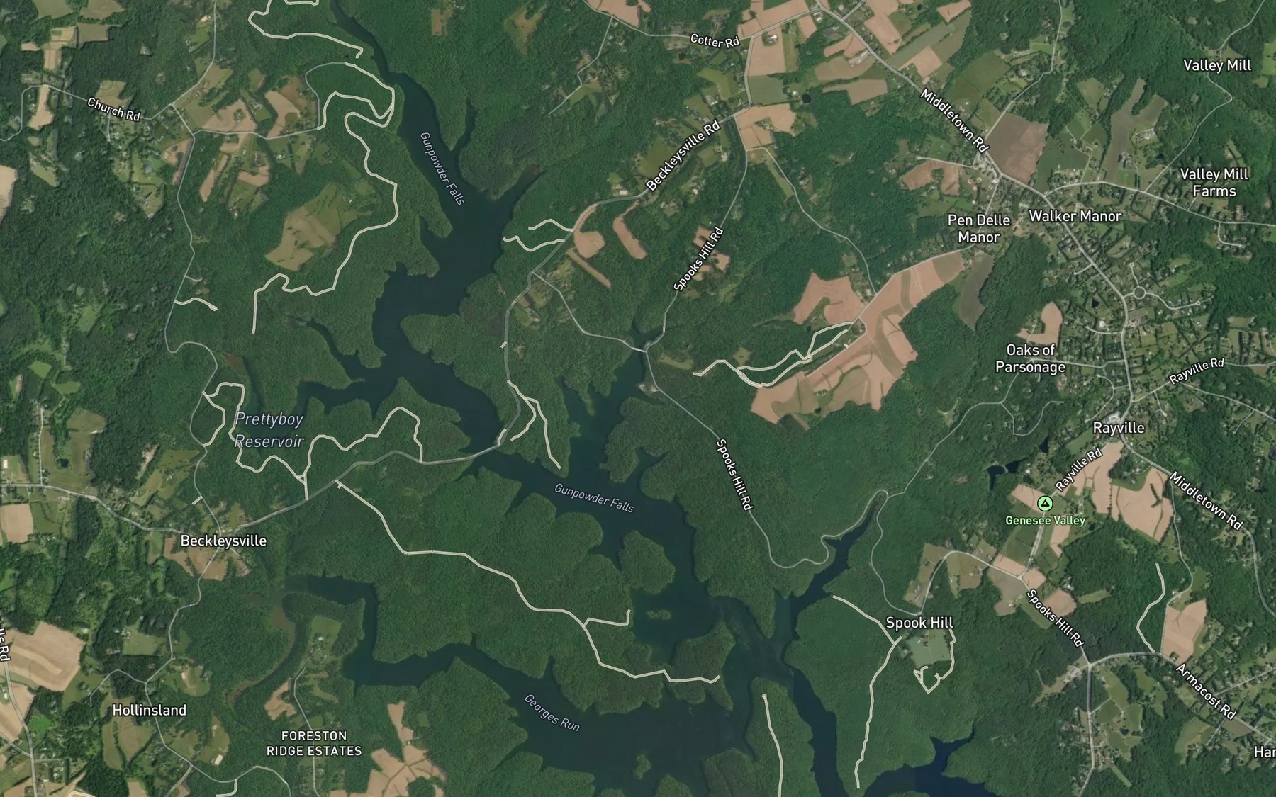 Satellite map of the Spot 8