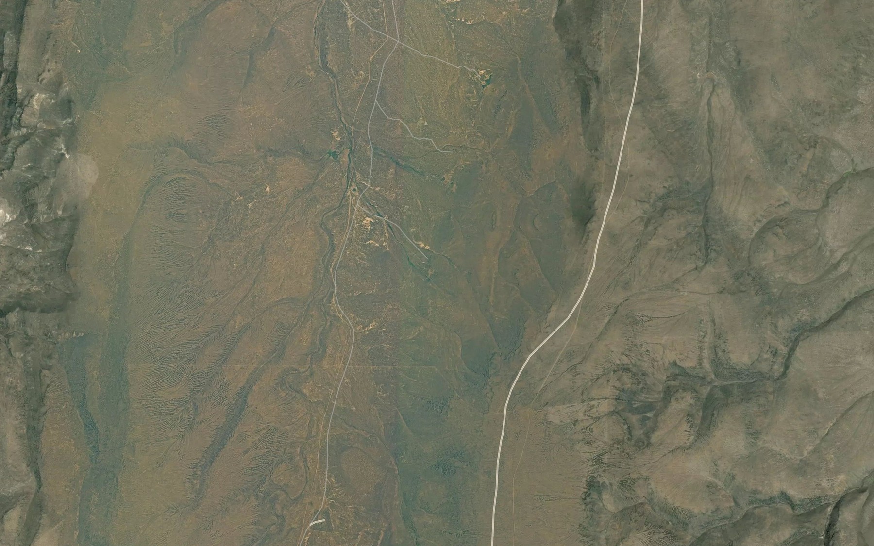 Satellite map of the Refuge Spring