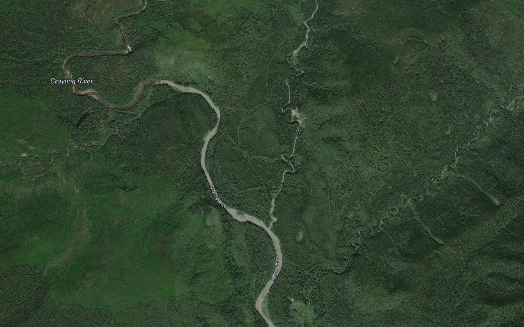 Satellite map of the Bulwell Creek