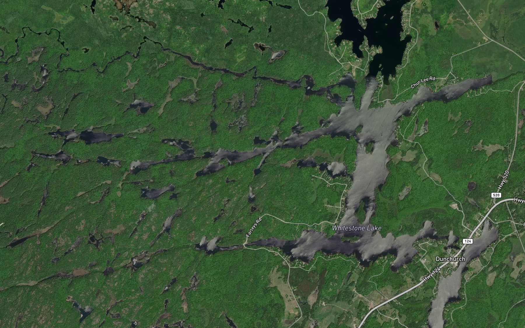 Satellite map of the Deep Bay