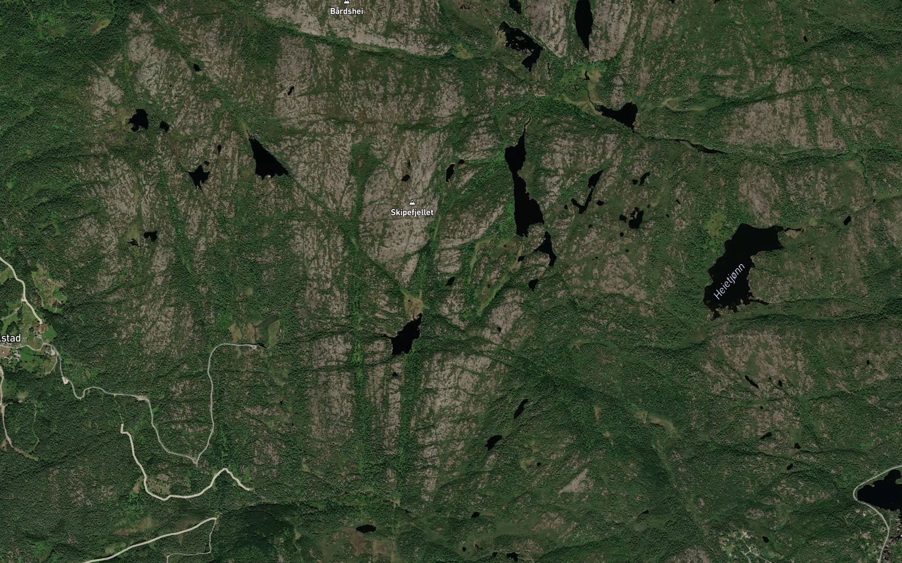 Satellite map of the Loptstjonn