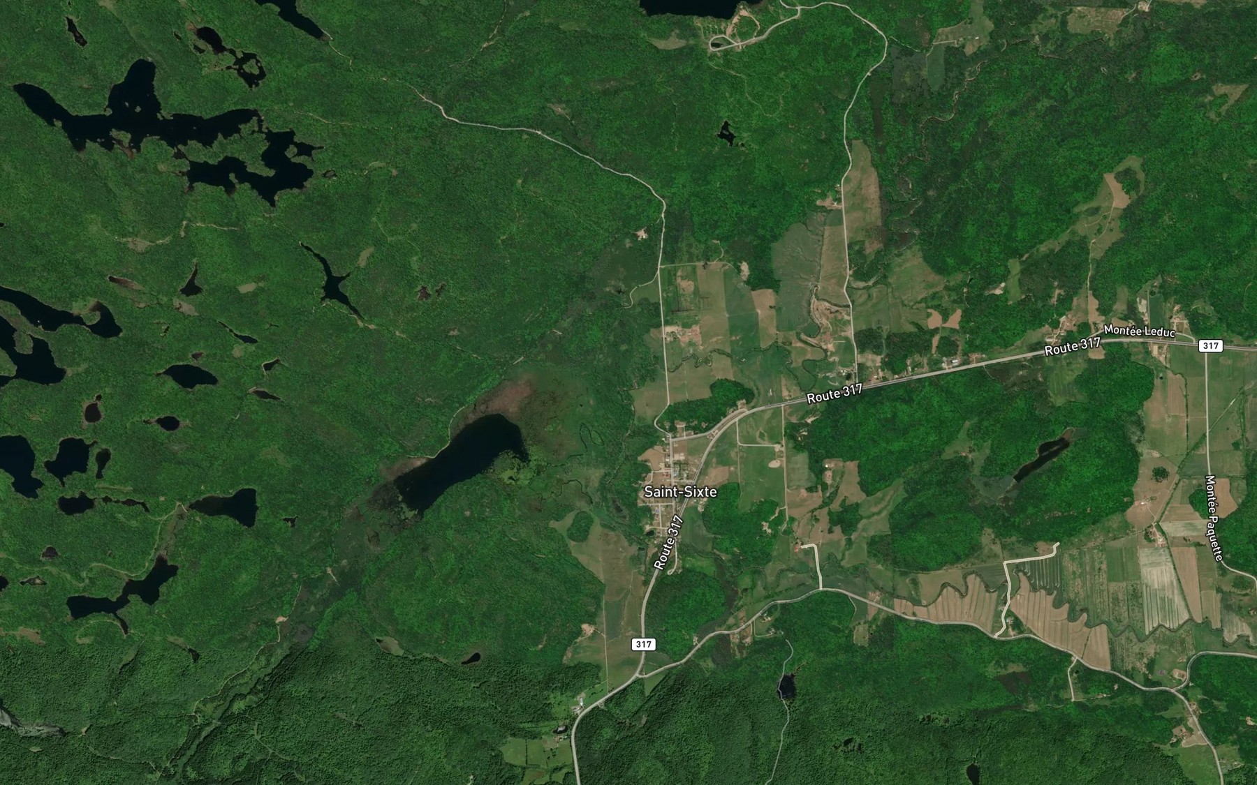 Satellite map of the Crique du Moulin