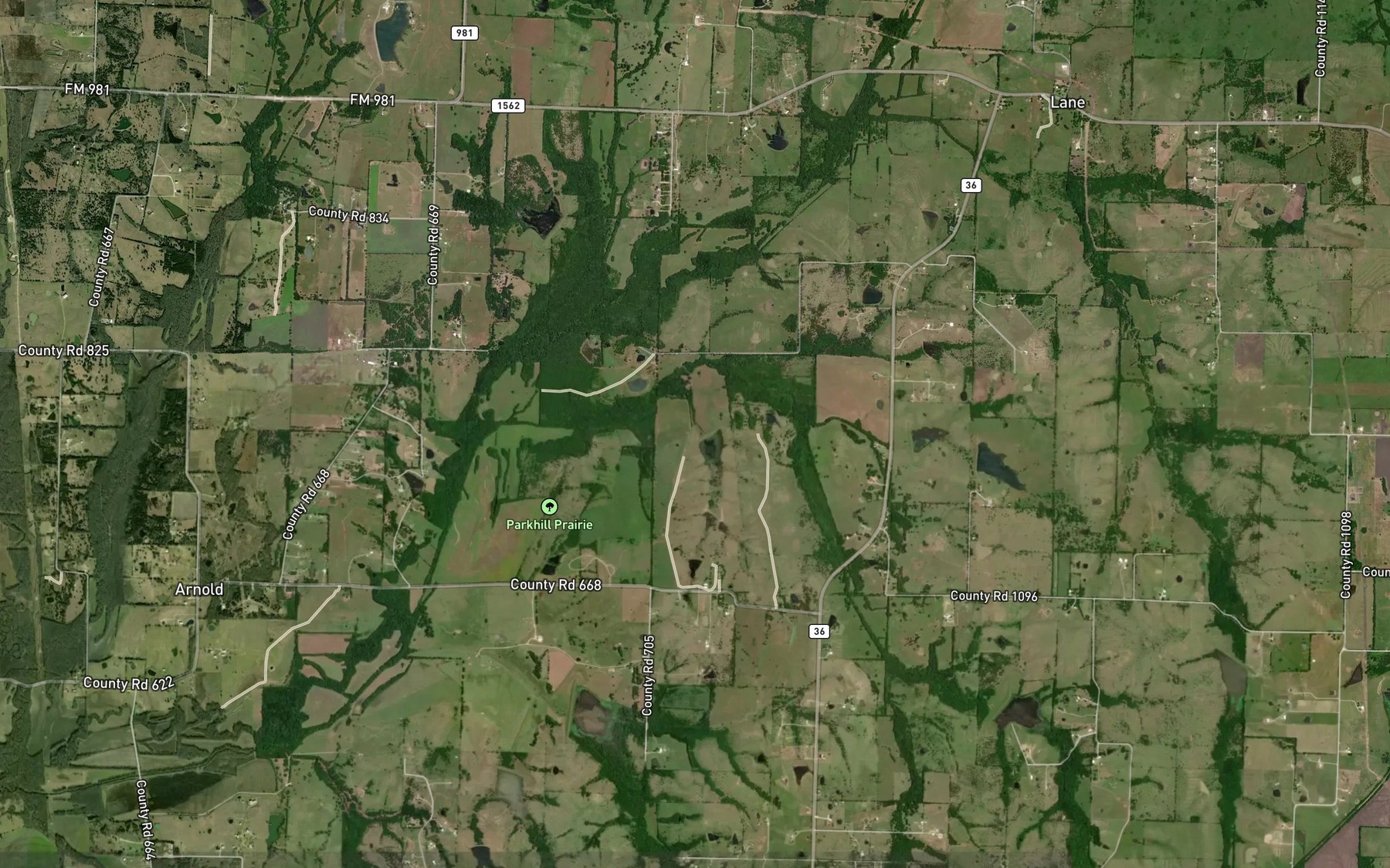 Satellite map of the Soil Conservation Service Site 69 Reservoir