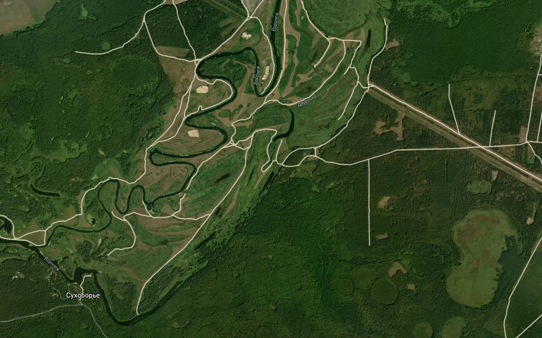 Satellite map of the Ozero Opchel'nikovo