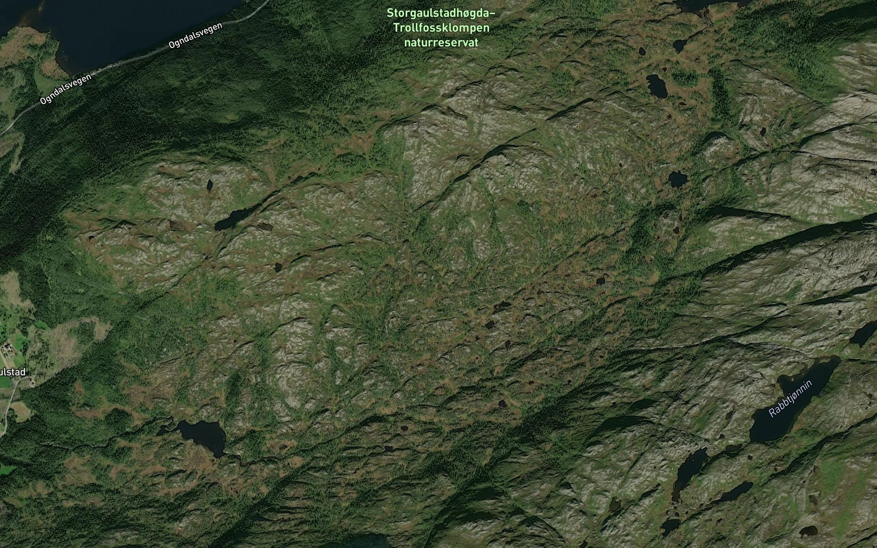 Satellite map of the Smedseterbekken