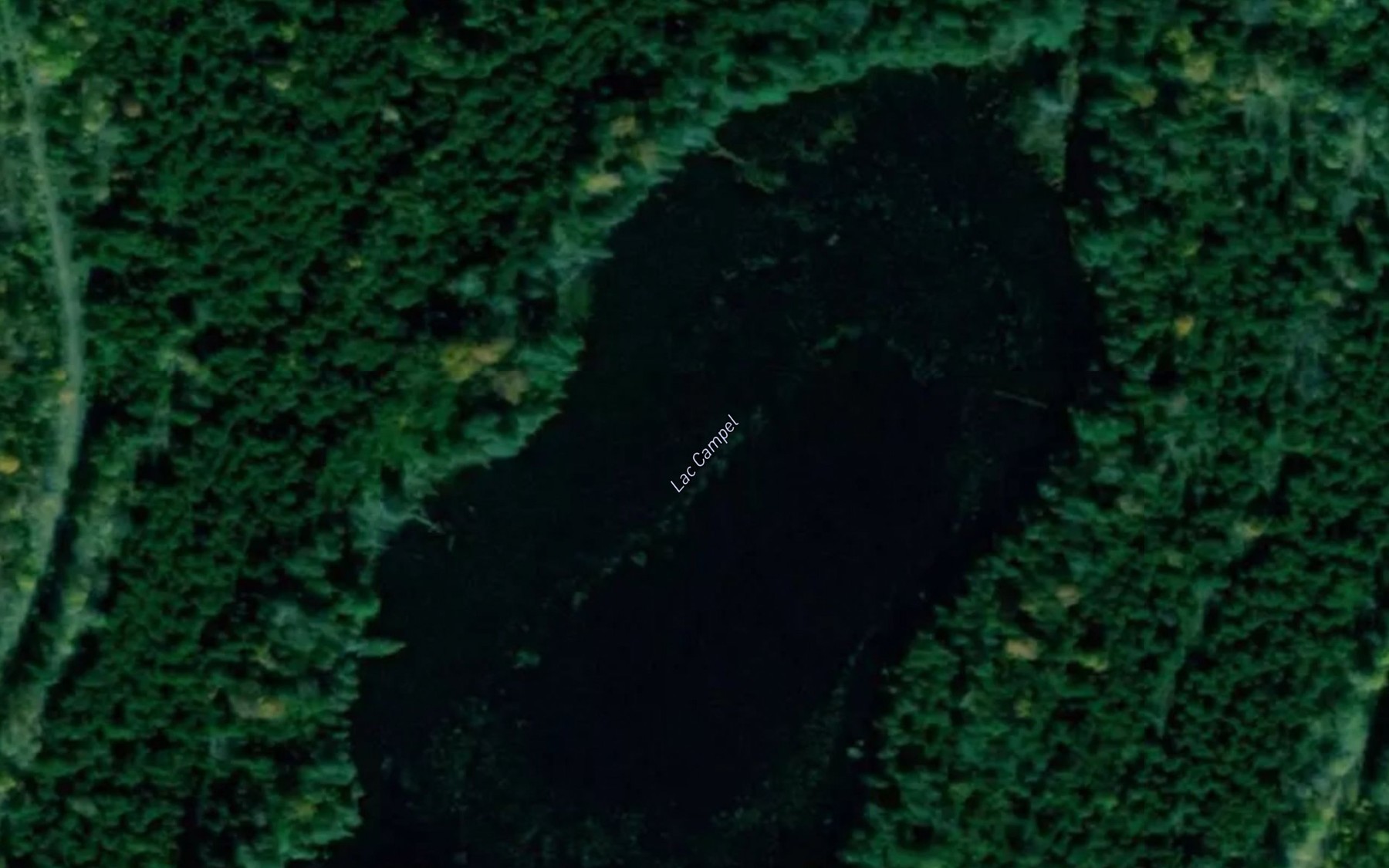 Satellite map of the Lac Campel