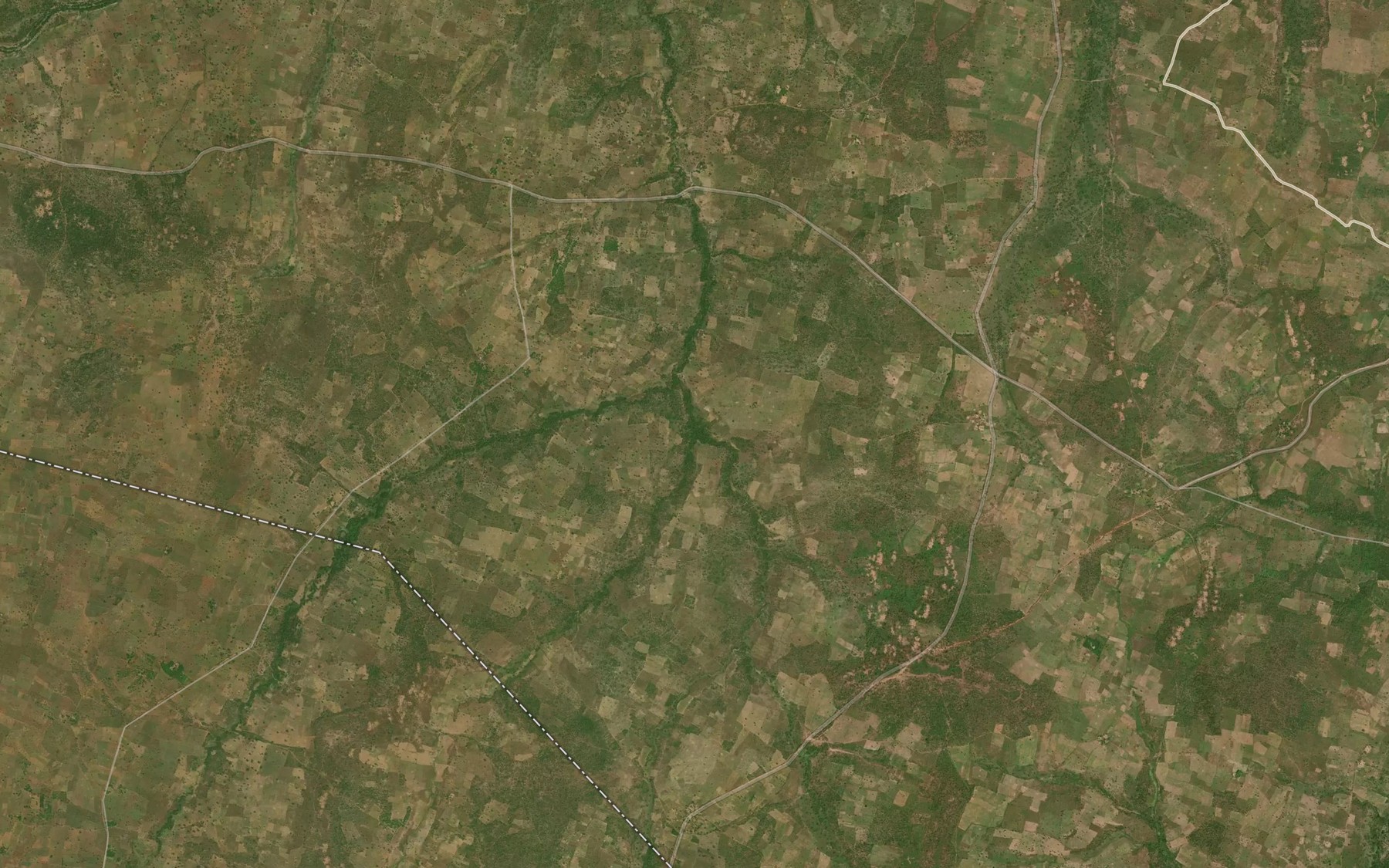 Satellite map of the River Akeri