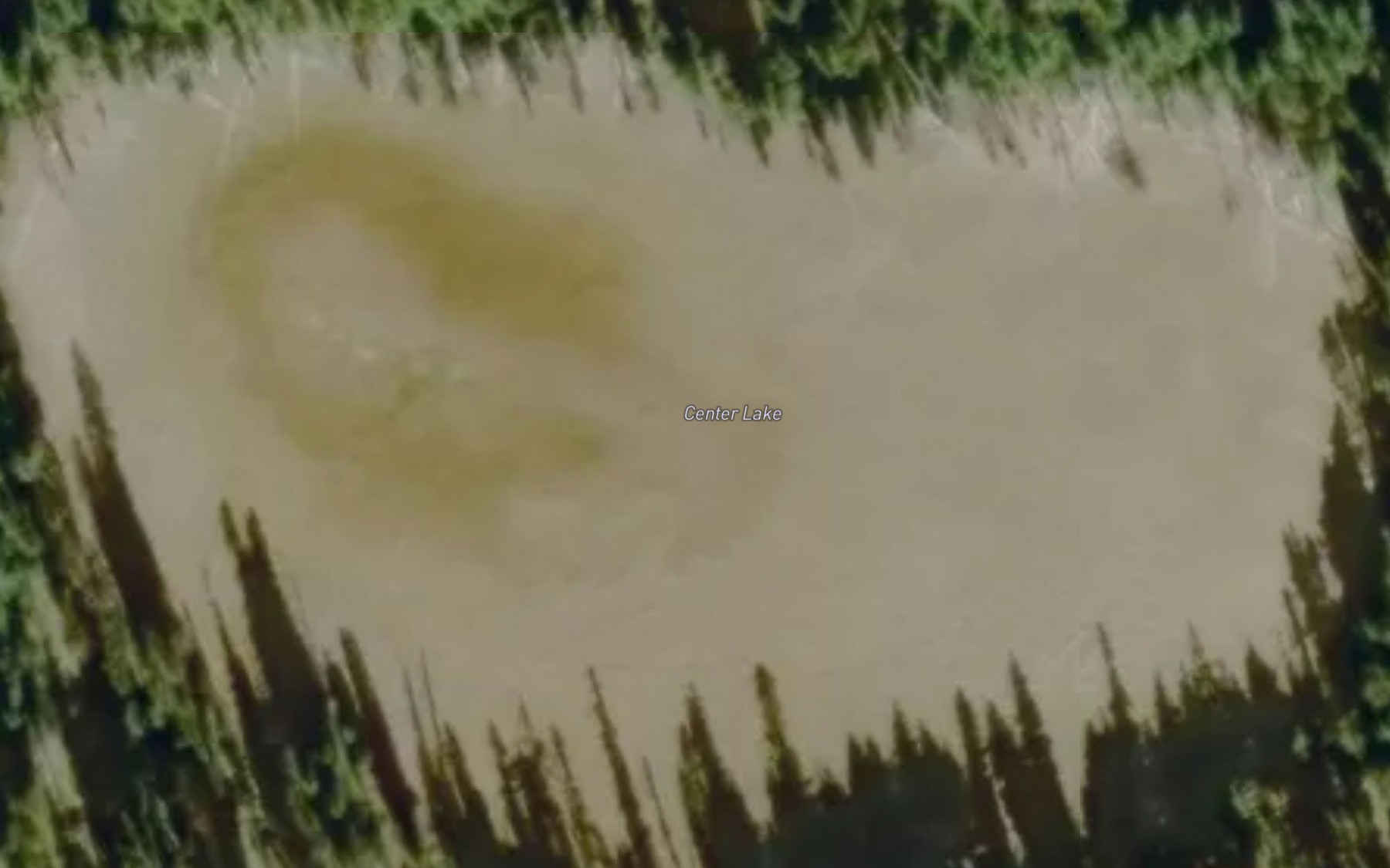Satellite map of the Center Lake