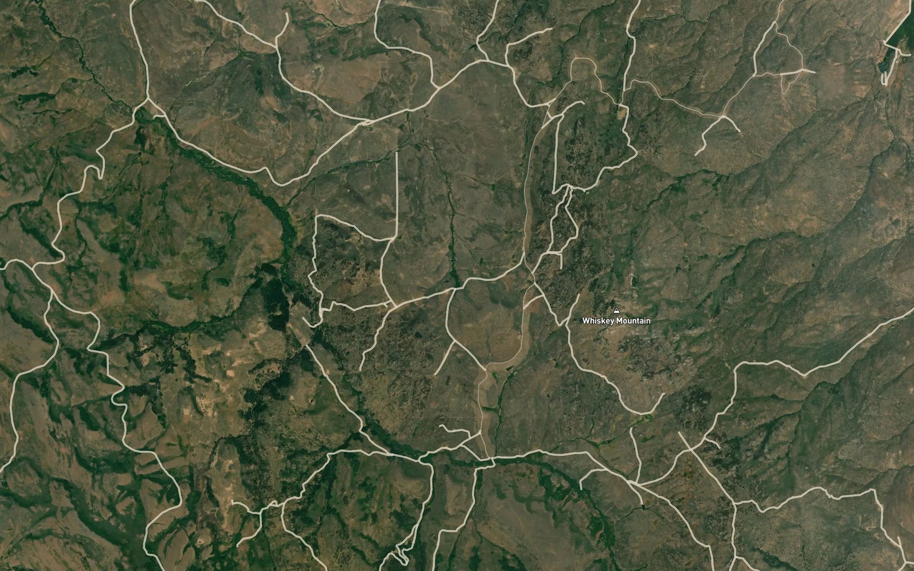 Satellite map of the Crows Nest Spring